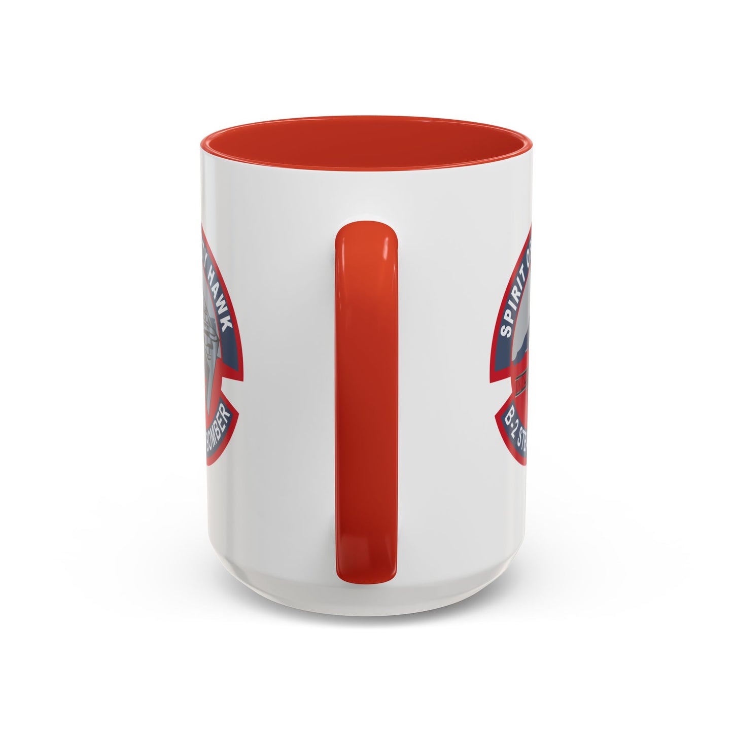 Accent Coffee Mug (11oz & 15oz) - USAF - B2 - Spirit of Kitty Hawk - Stealth Bomber wo txt X 300