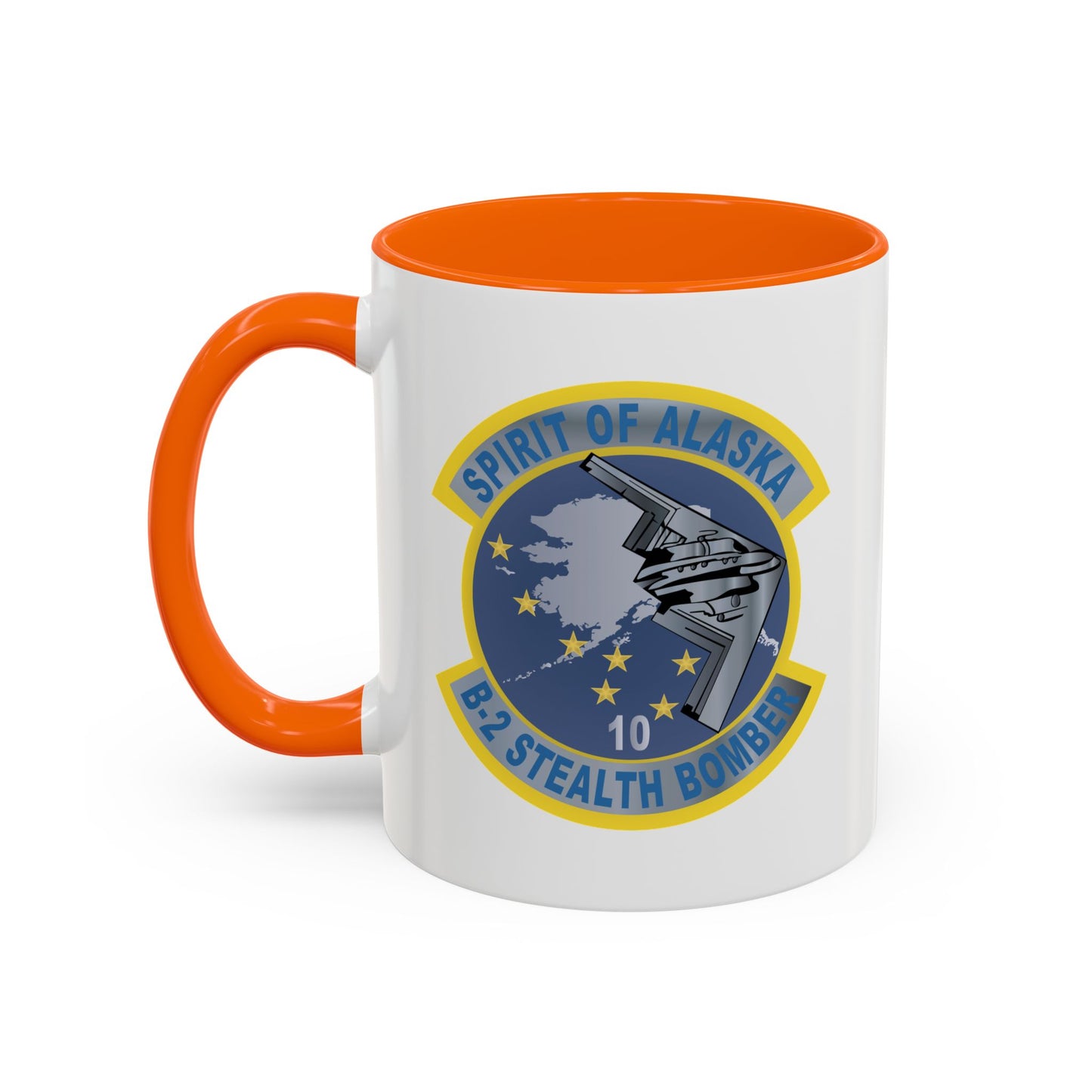 Accent Coffee Mug (11oz & 15oz) - USAF - B2 - Spirit of Alaska - Stealth Bomber wo txt X 300