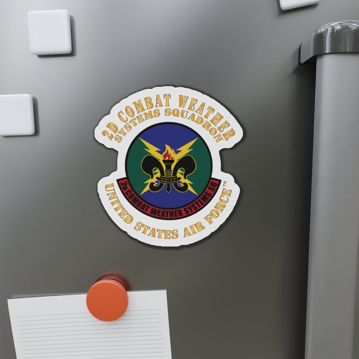 Die-Cut Magnet - USAF - 2d Combat Weather Systems Squadron X 300