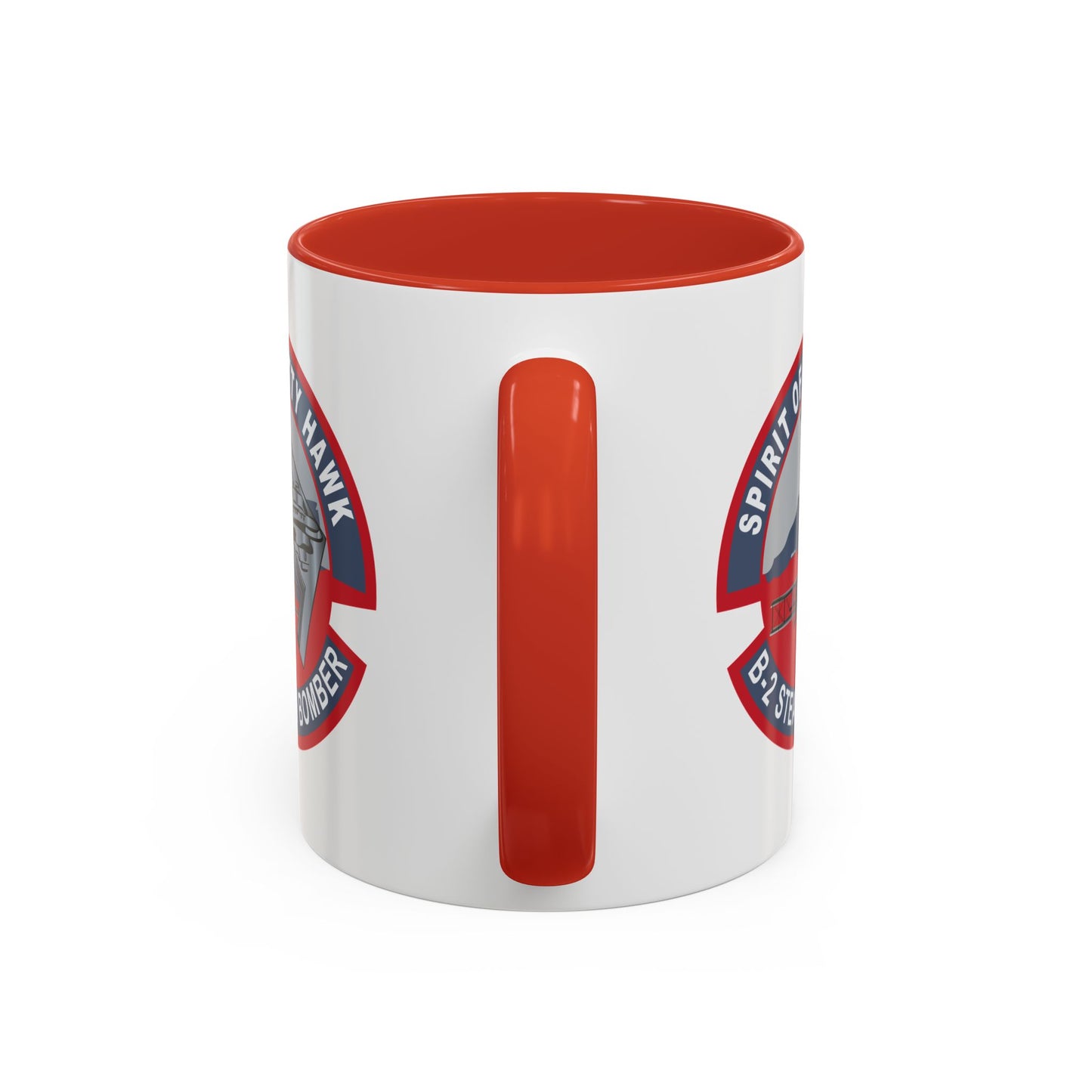 Accent Coffee Mug (11oz & 15oz) - USAF - B2 - Spirit of Kitty Hawk - Stealth Bomber wo txt X 300
