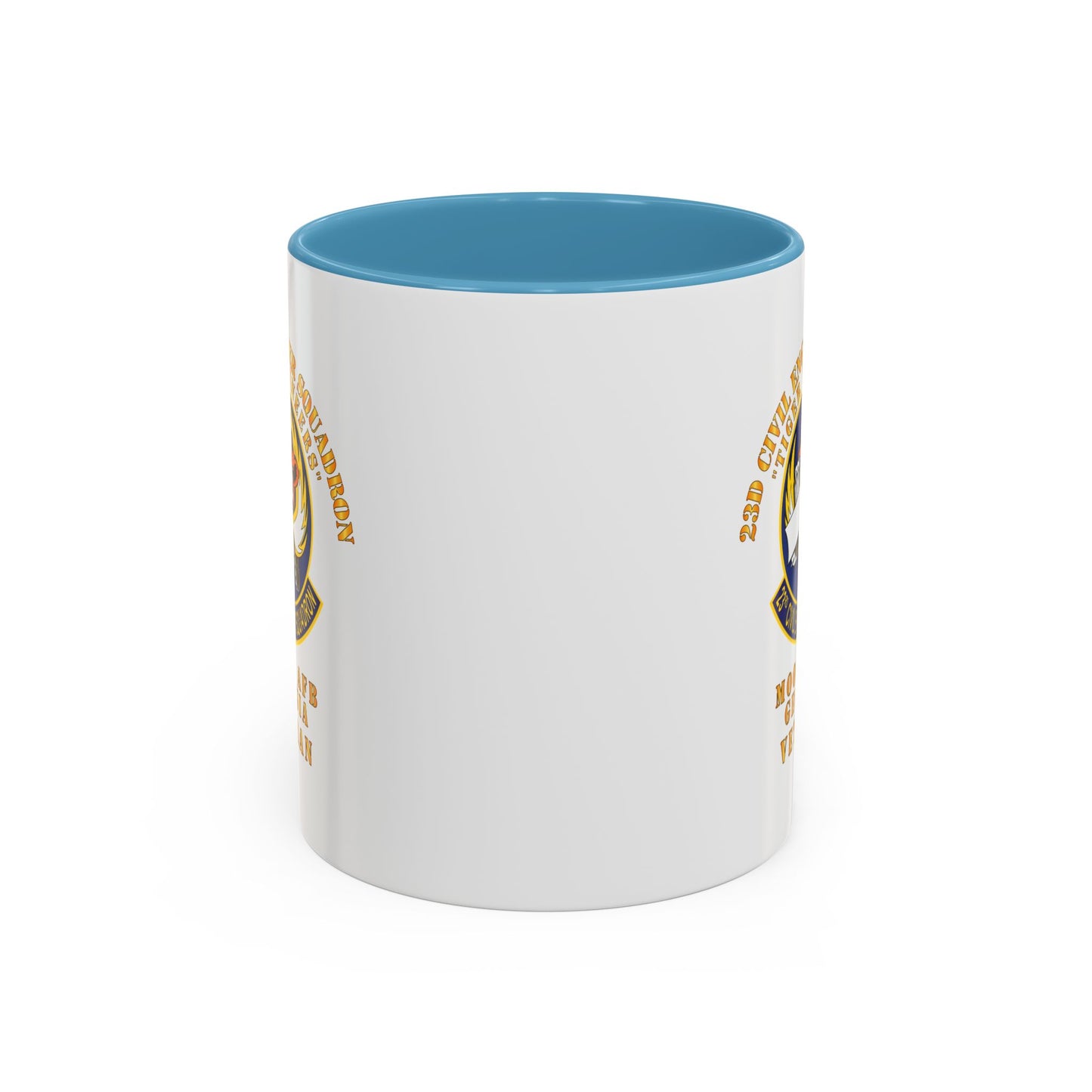 Accent Coffee Mug (11oz & 15oz) - USAF - 23d Civil Engineer Squadron - Tiger Engineers - Moody AFB, GA