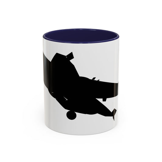 Accent Coffee Mug (11oz & 15oz) - Aircraft - Navy - A-6A Intruder - Silhouette X 300