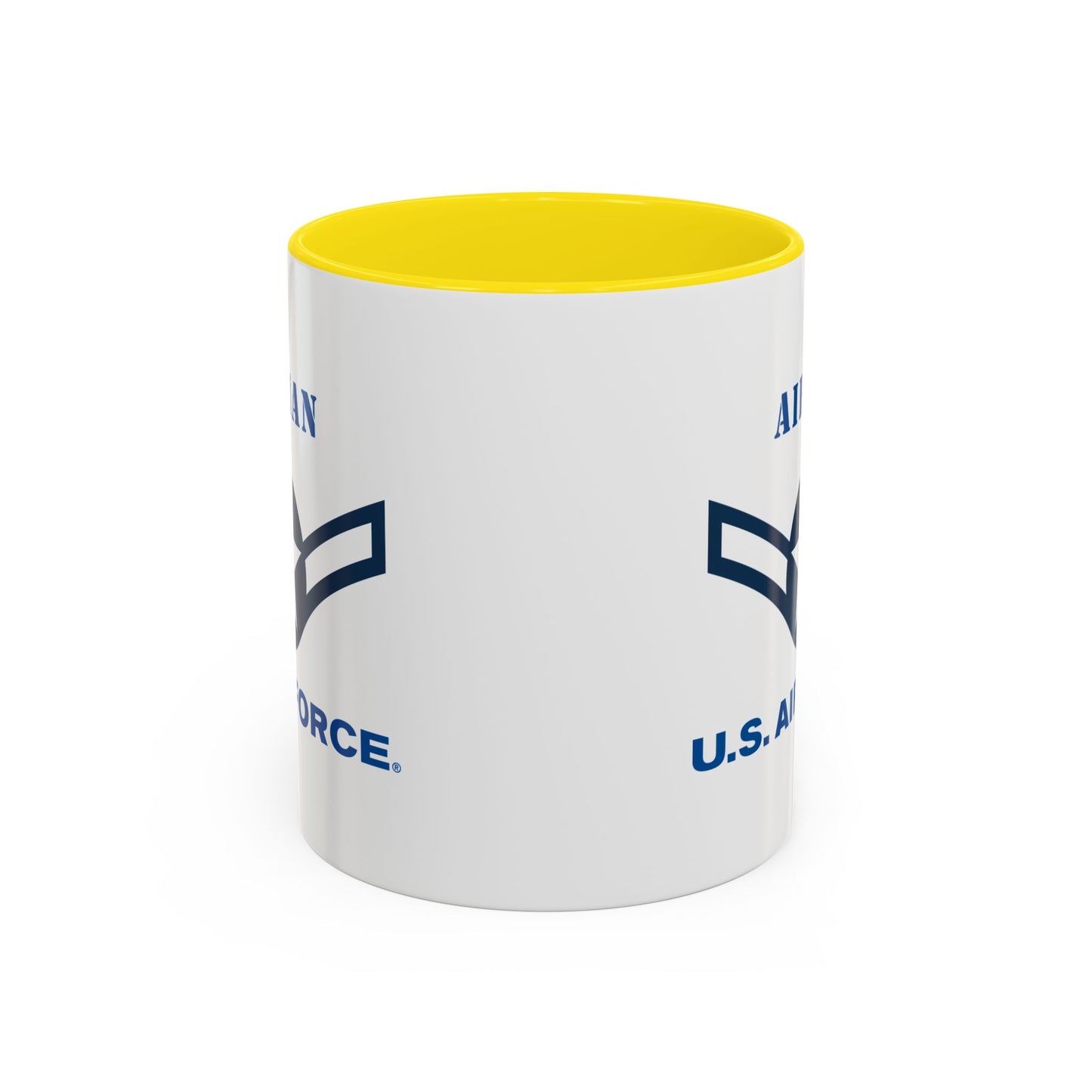 Accent Coffee Mug (11oz & 15oz) - USAF - Airman (E2) - 2020 - US Air Force w Text X 300