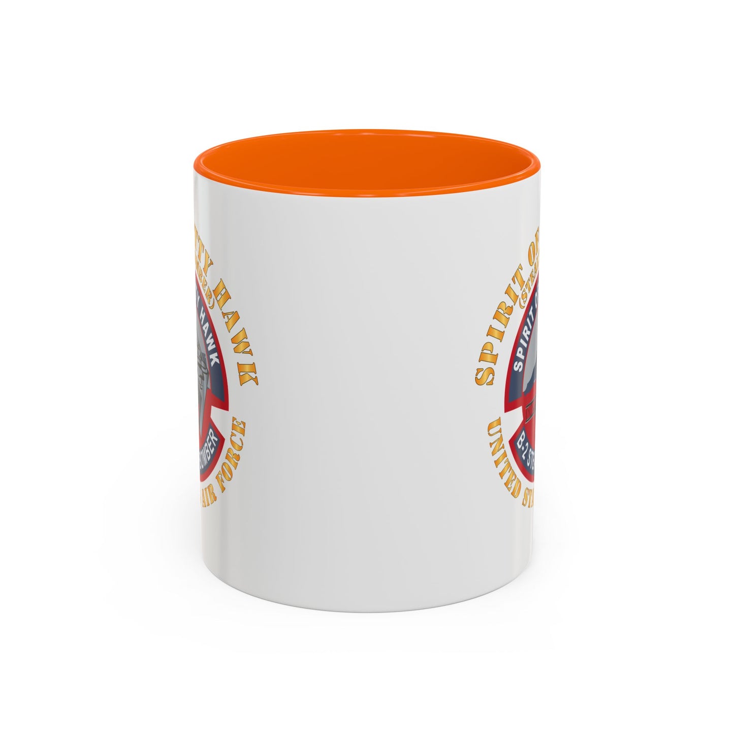 Accent Coffee Mug (11oz & 15oz) - USAF - B2 - Spirit of Kitty Hawk - Stealth Bomber X 300