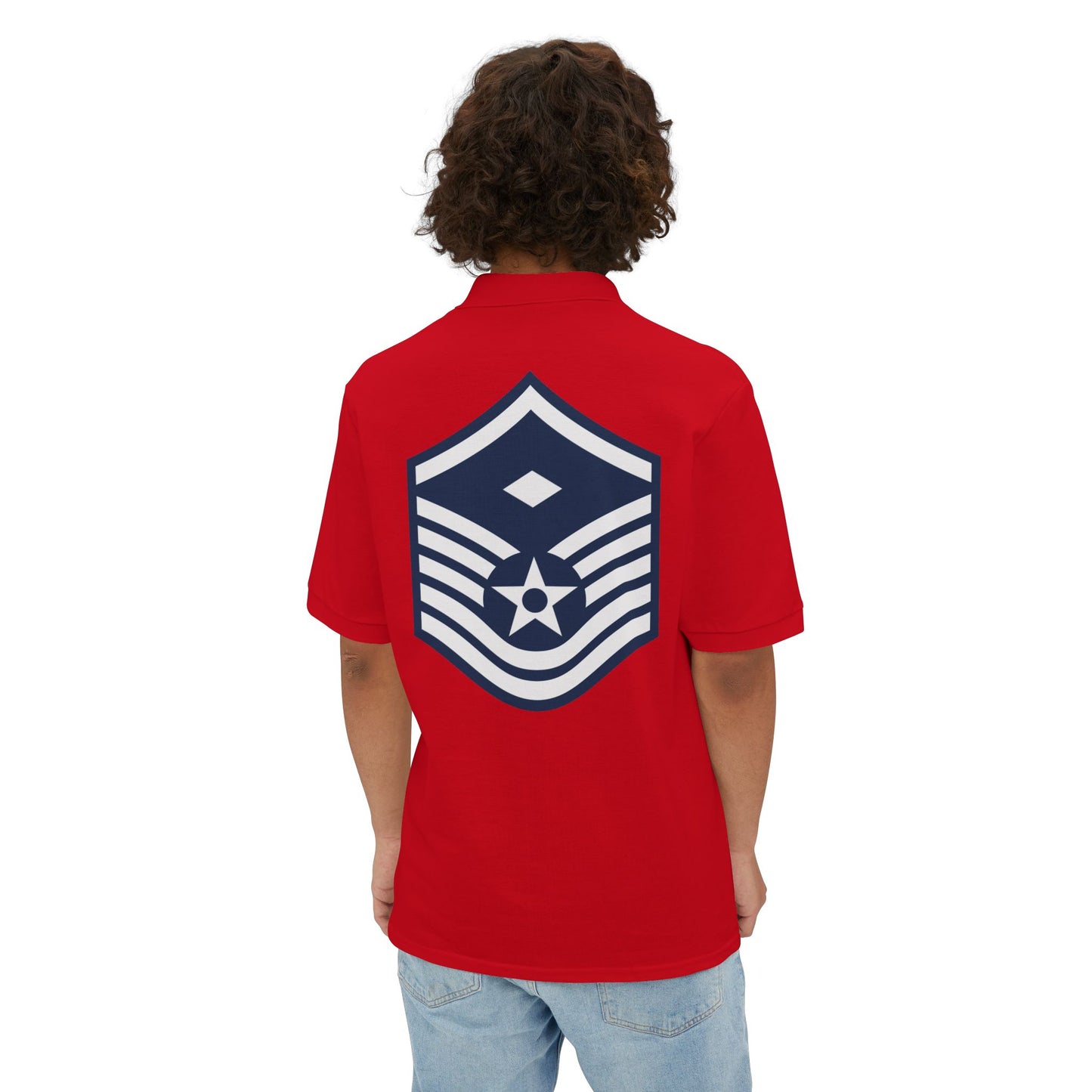 Men's Piqué Polo - USAF - First Sergeant (E7b) - 2020