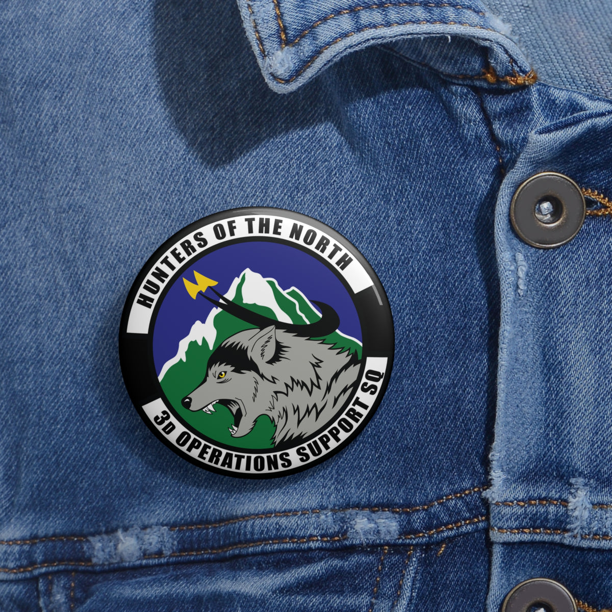 Custom Pin Button - USAF - 3rd Operations Support Squadron wo txt X 300