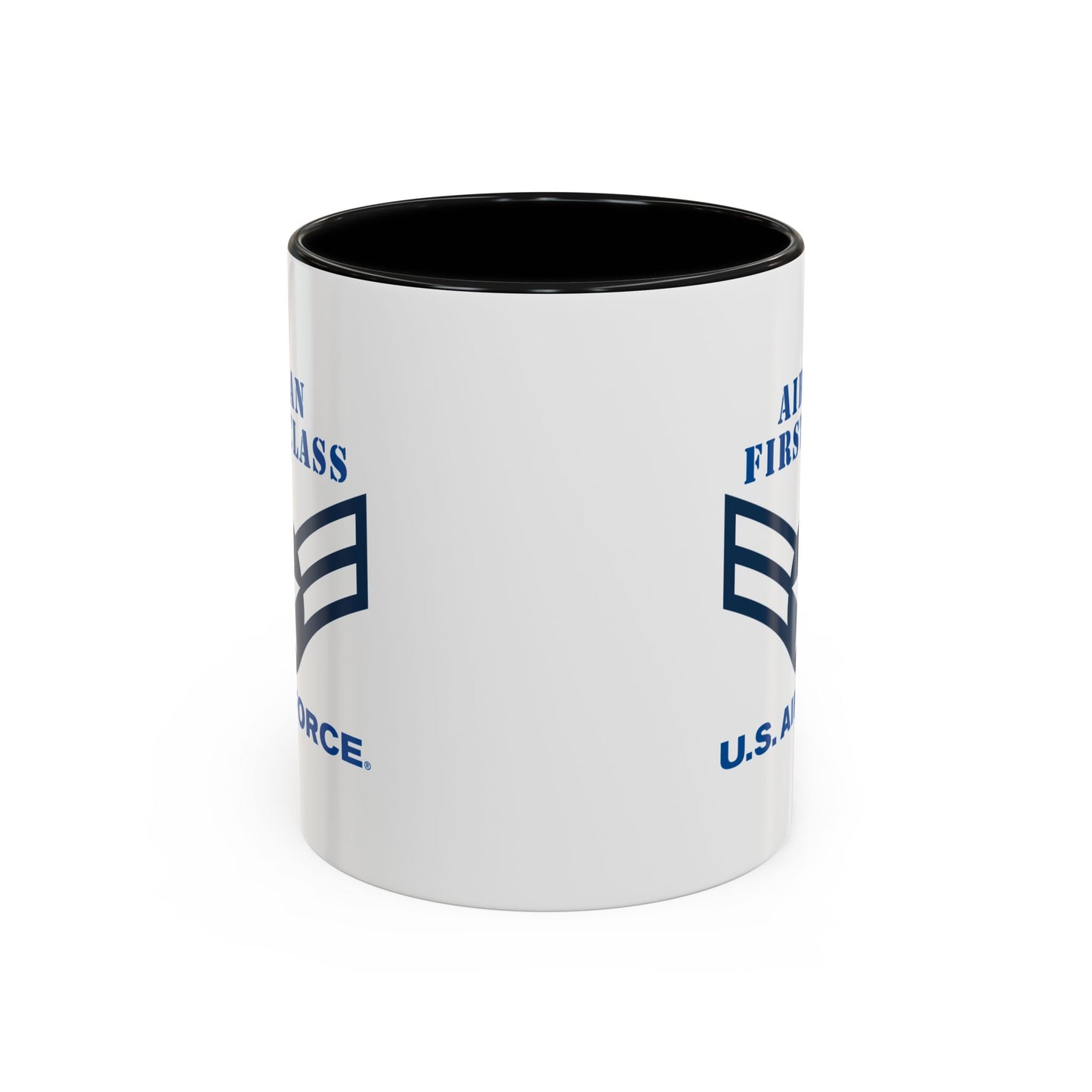 Accent Coffee Mug (11oz & 15oz) - USAF - Airman - First Class (E3) - 2020 - US Air Force w Text X 300