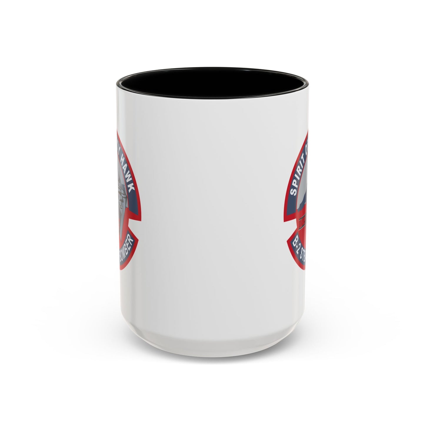 Accent Coffee Mug (11oz & 15oz) - USAF - B2 - Spirit of Kitty Hawk - Stealth Bomber wo txt X 300