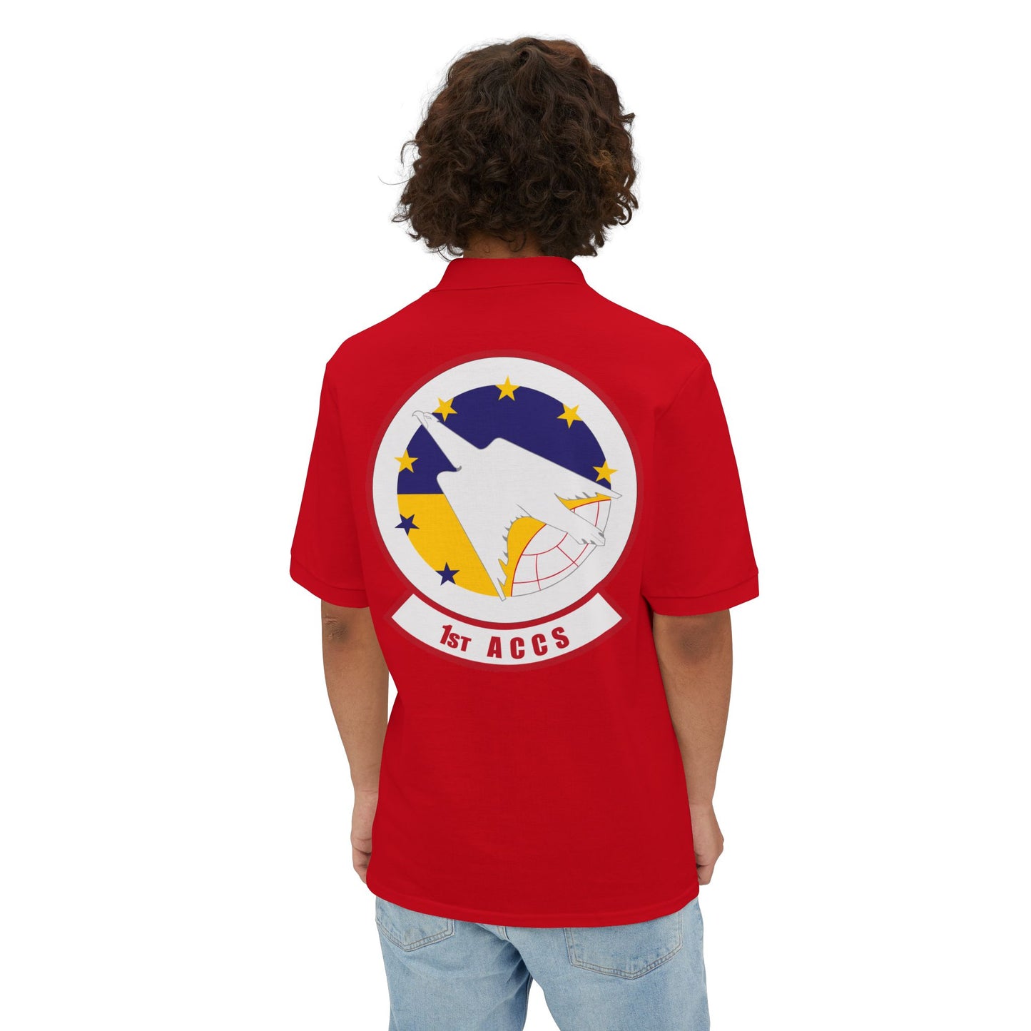 Men's Piqué Polo - USAF - 1st Airborne Command Control Squadron (ACC) wo txt X 300