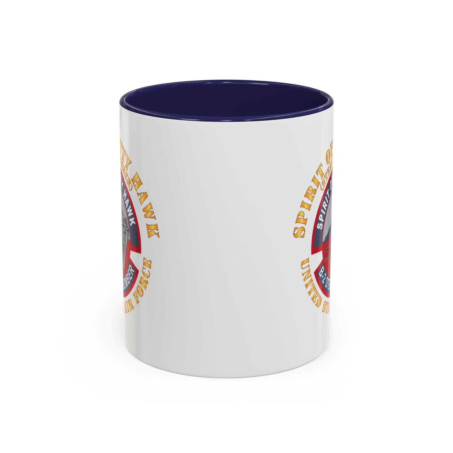 Accent Coffee Mug (11oz & 15oz) - USAF - B2 - Spirit of Kitty Hawk - Stealth Bomber X 300