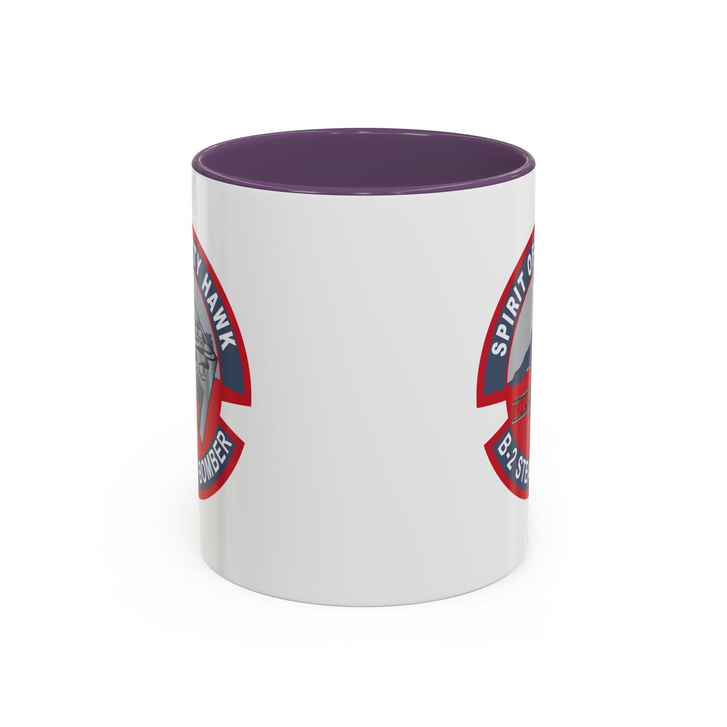 Accent Coffee Mug (11oz & 15oz) - USAF - B2 - Spirit of Kitty Hawk - Stealth Bomber wo txt X 300