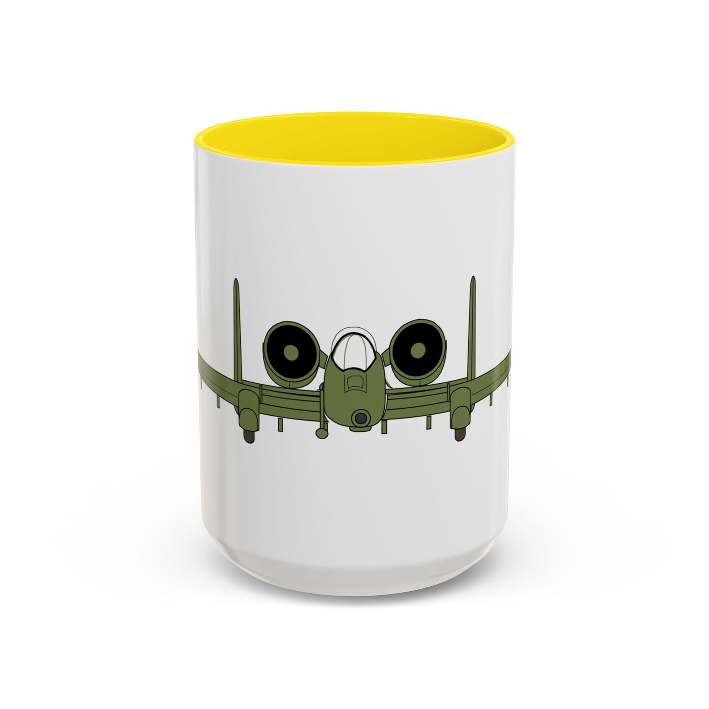 Accent Coffee Mug (11oz & 15oz) - Aircraft - USAF - A-10 Thunderbolt II - Front X 300