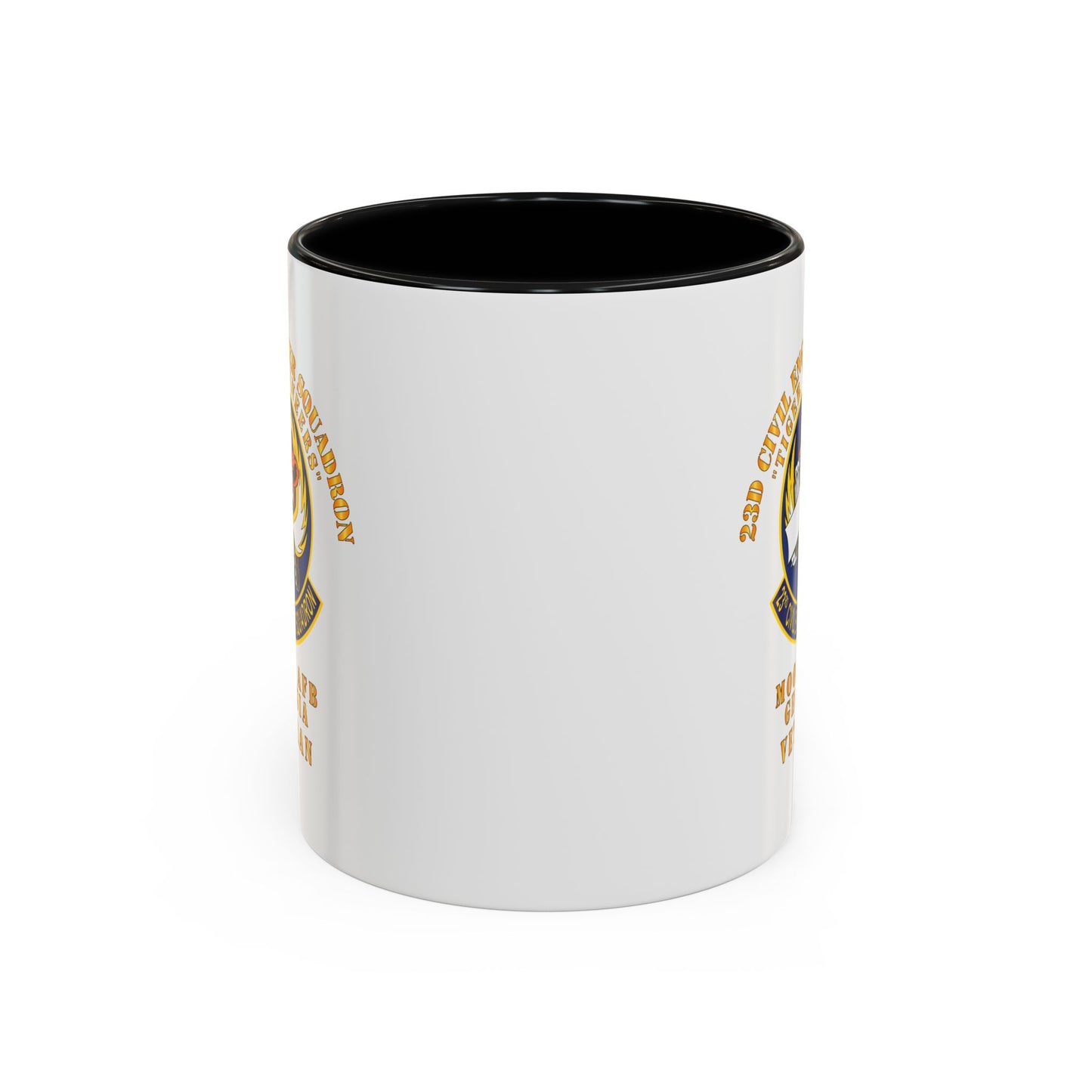 Accent Coffee Mug (11oz & 15oz) - USAF - 23d Civil Engineer Squadron - Tiger Engineers - Moody AFB, GA