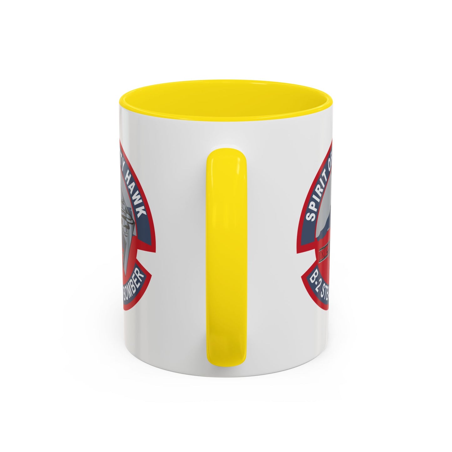 Accent Coffee Mug (11oz & 15oz) - USAF - B2 - Spirit of Kitty Hawk - Stealth Bomber wo txt X 300