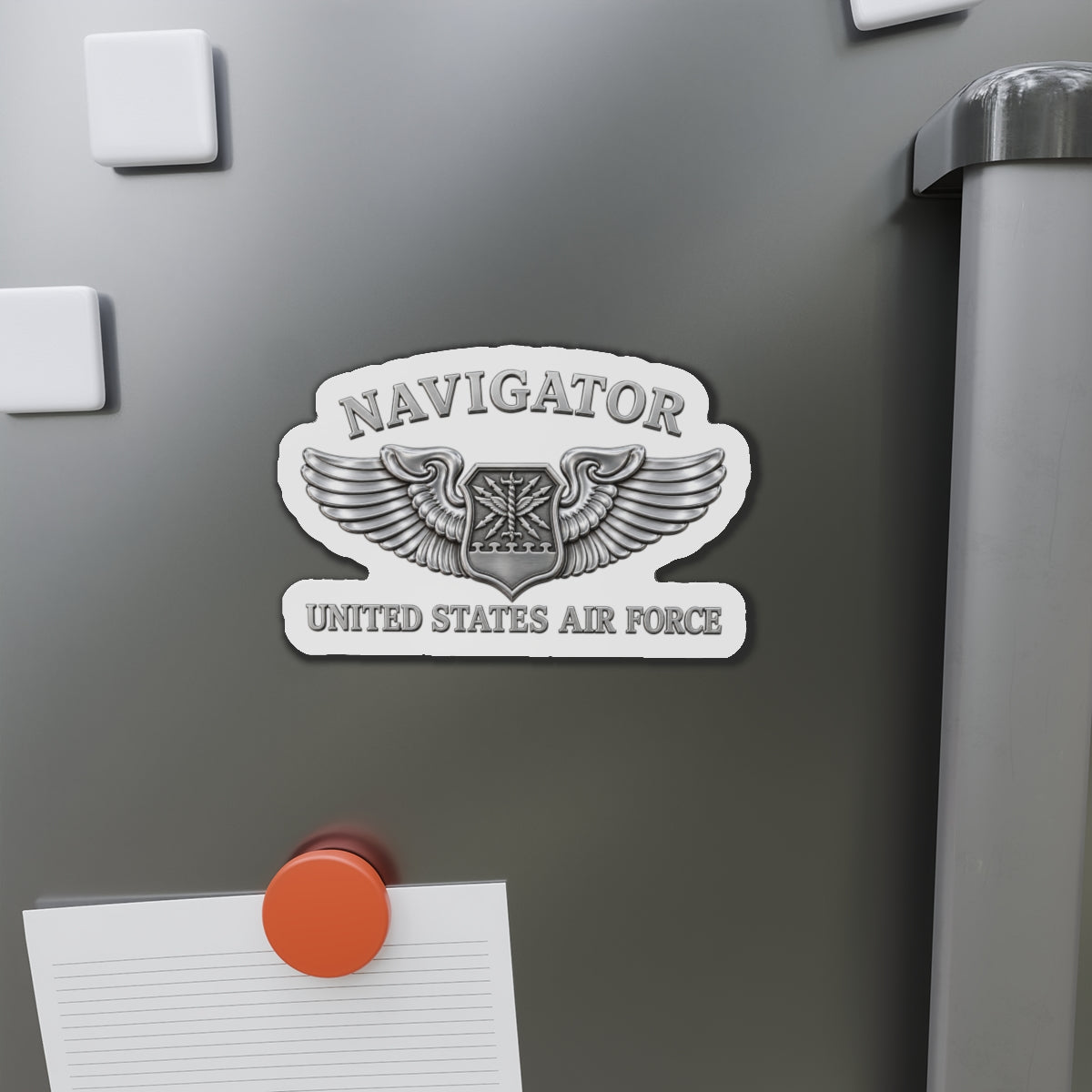 Die-Cut Magnet - USAF - Navigator Badge - United States Air Force - 3D - Enhanced