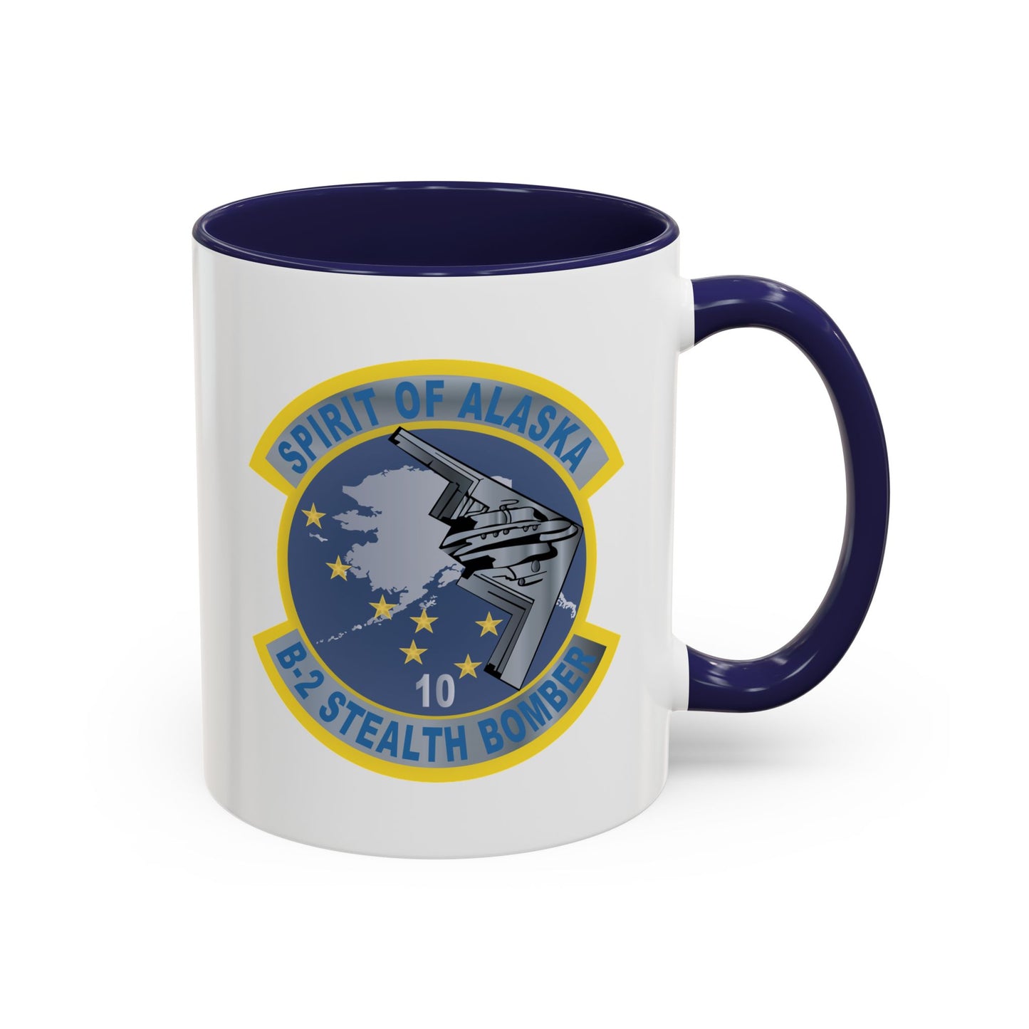 Accent Coffee Mug (11oz & 15oz) - USAF - B2 - Spirit of Alaska - Stealth Bomber wo txt X 300