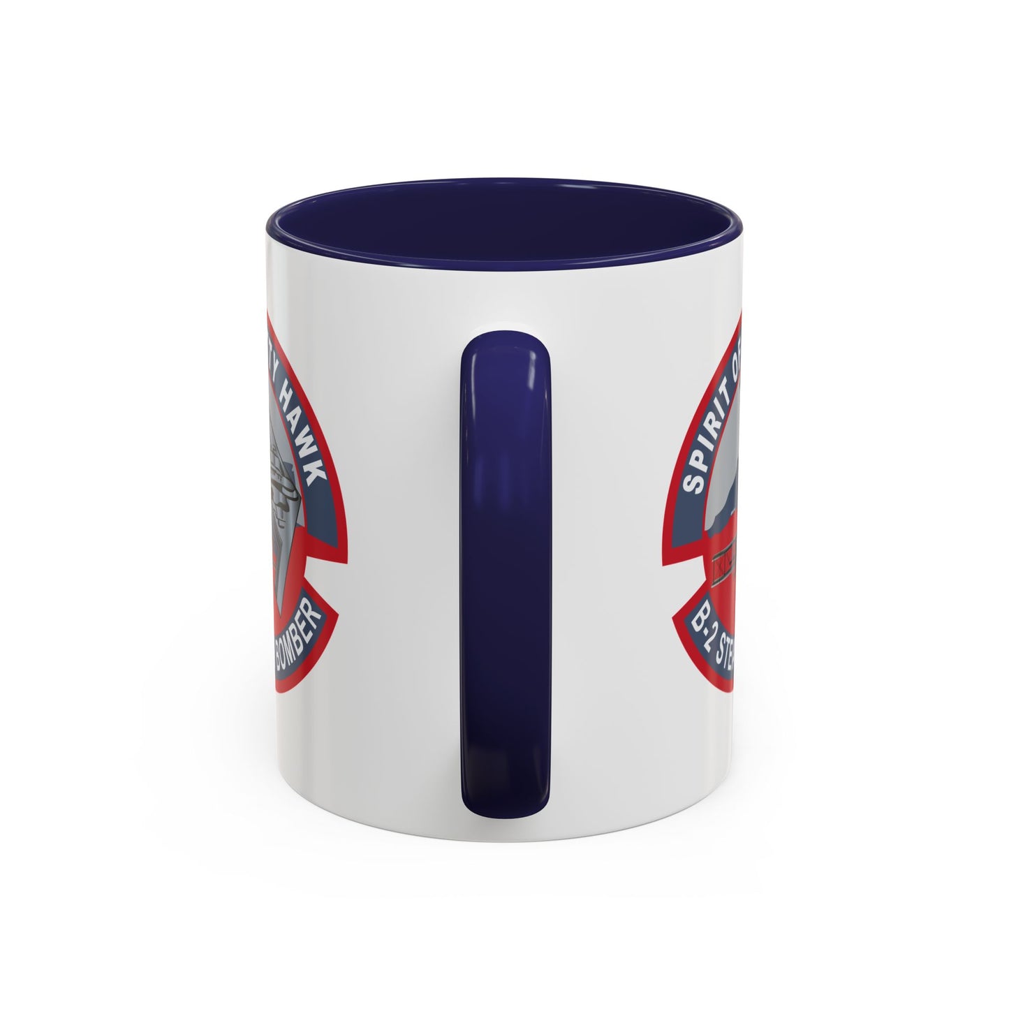 Accent Coffee Mug (11oz & 15oz) - USAF - B2 - Spirit of Kitty Hawk - Stealth Bomber wo txt X 300