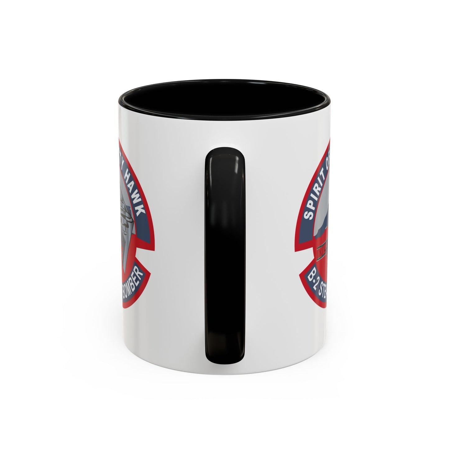 Accent Coffee Mug (11oz & 15oz) - USAF - B2 - Spirit of Kitty Hawk - Stealth Bomber wo txt X 300
