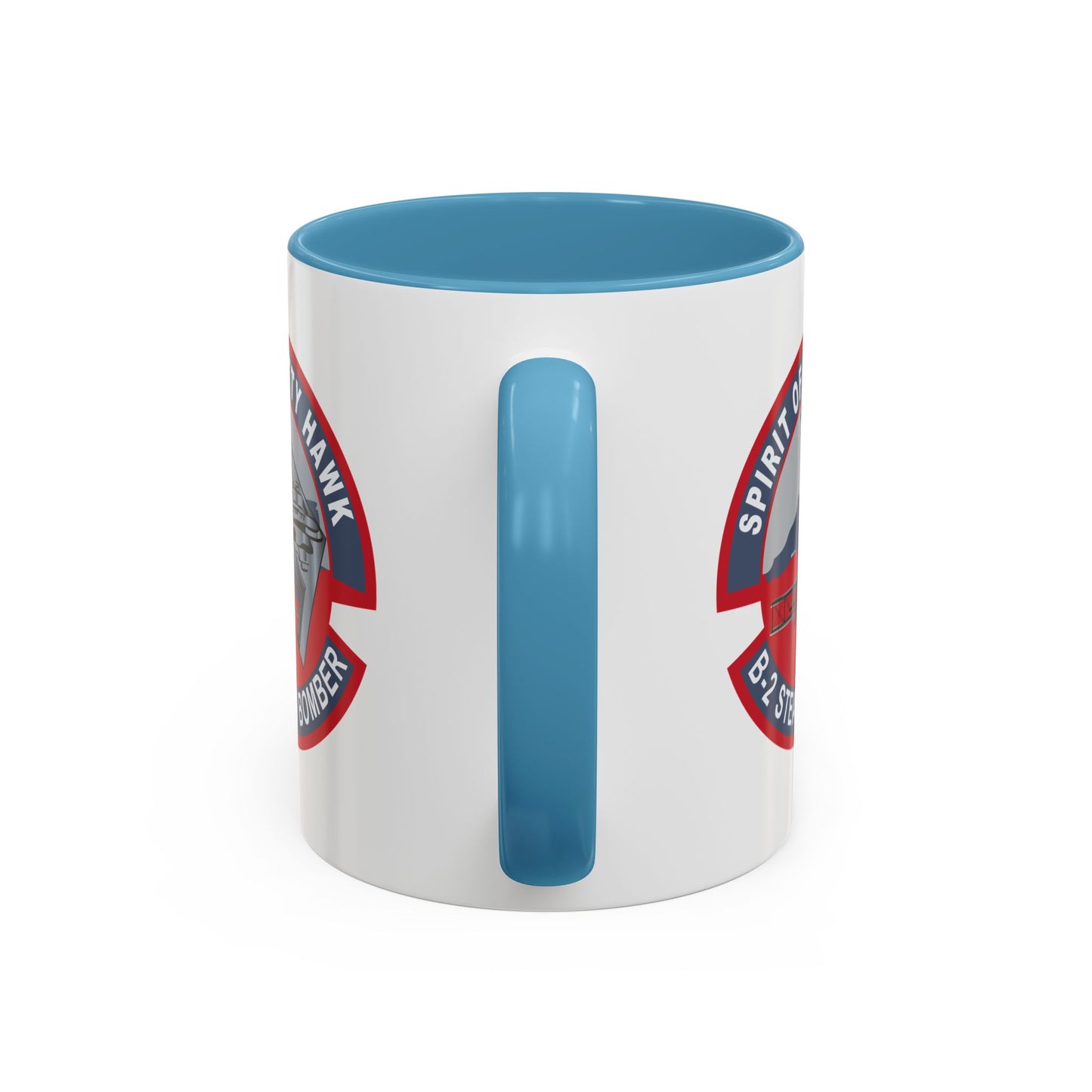 Accent Coffee Mug (11oz & 15oz) - USAF - B2 - Spirit of Kitty Hawk - Stealth Bomber wo txt X 300