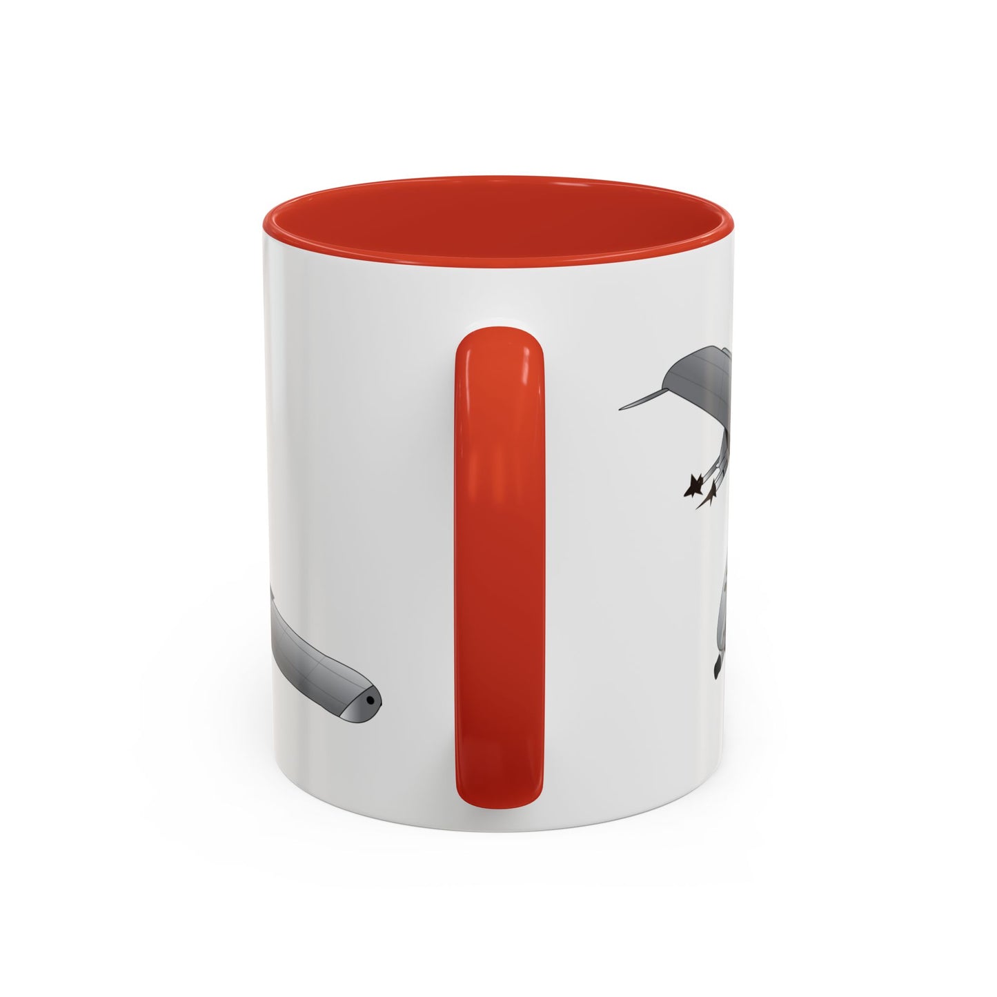 Accent Coffee Mug (11oz & 15oz) - Aircraft - A10 - Front - Top - Oblique X 300