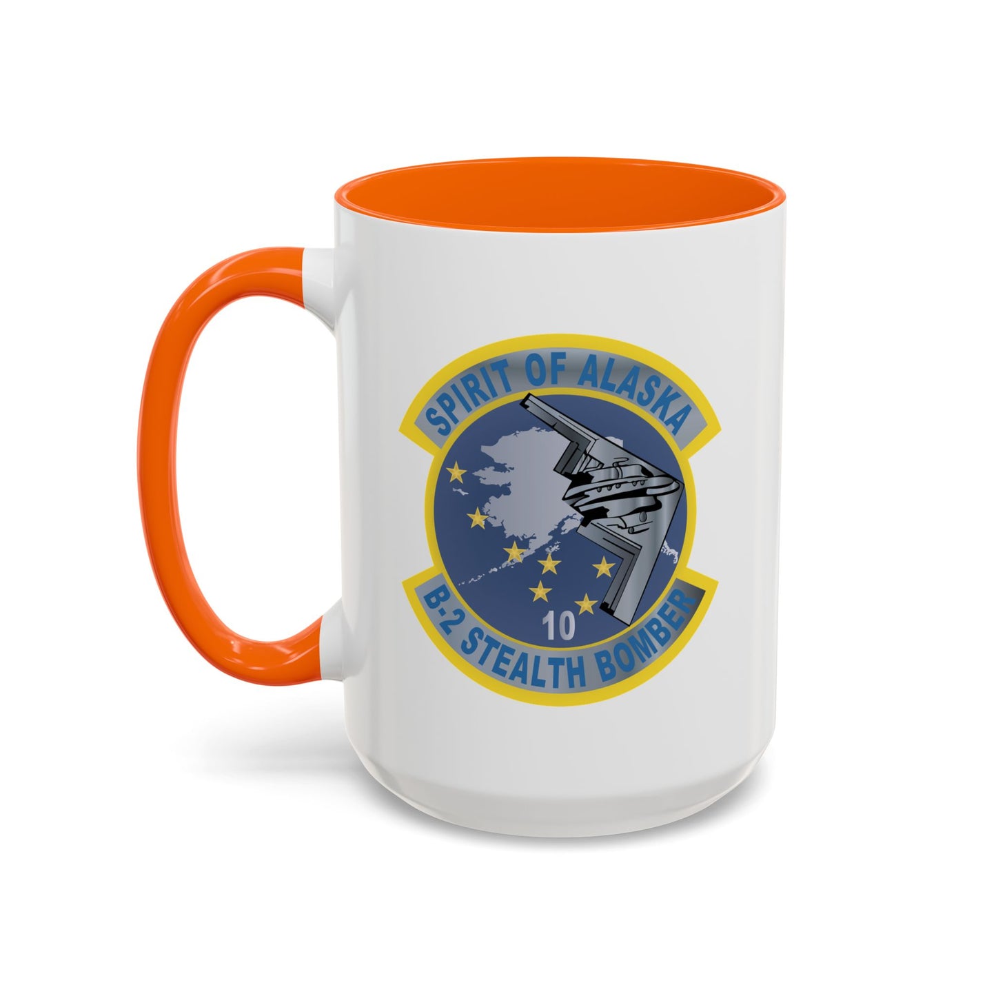 Accent Coffee Mug (11oz & 15oz) - USAF - B2 - Spirit of Alaska - Stealth Bomber wo txt X 300
