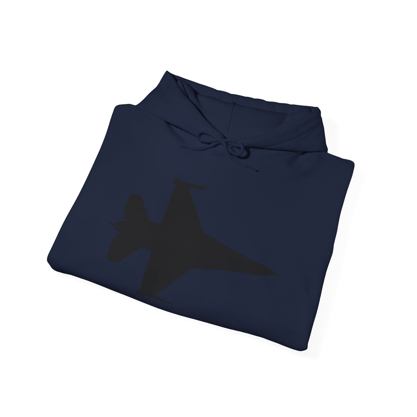 Unisex Heavy Blend Hooded Sweatshirt - Aircraft - F-16 -Top - Silhouette - wo Txt X 300