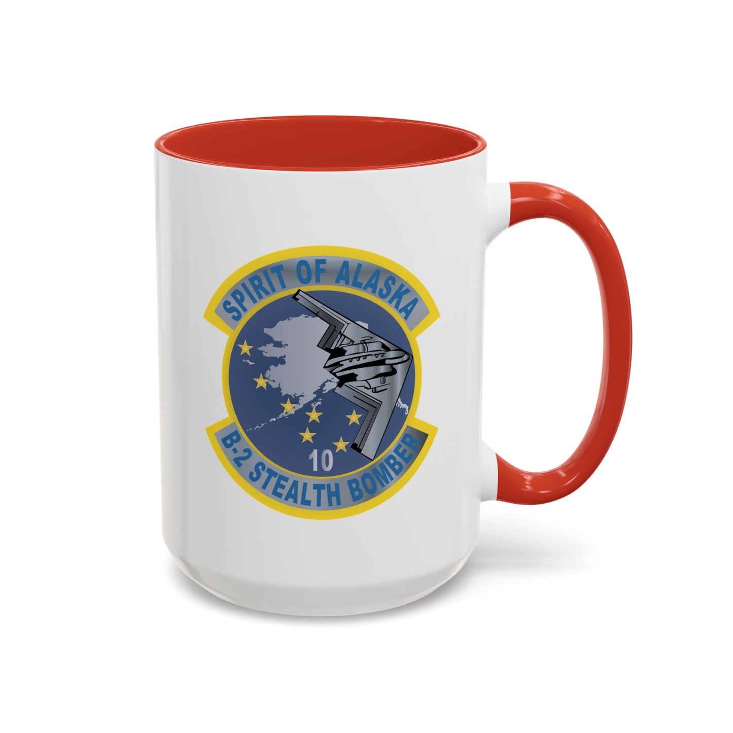 Accent Coffee Mug (11oz & 15oz) - USAF - B2 - Spirit of Alaska - Stealth Bomber wo txt X 300