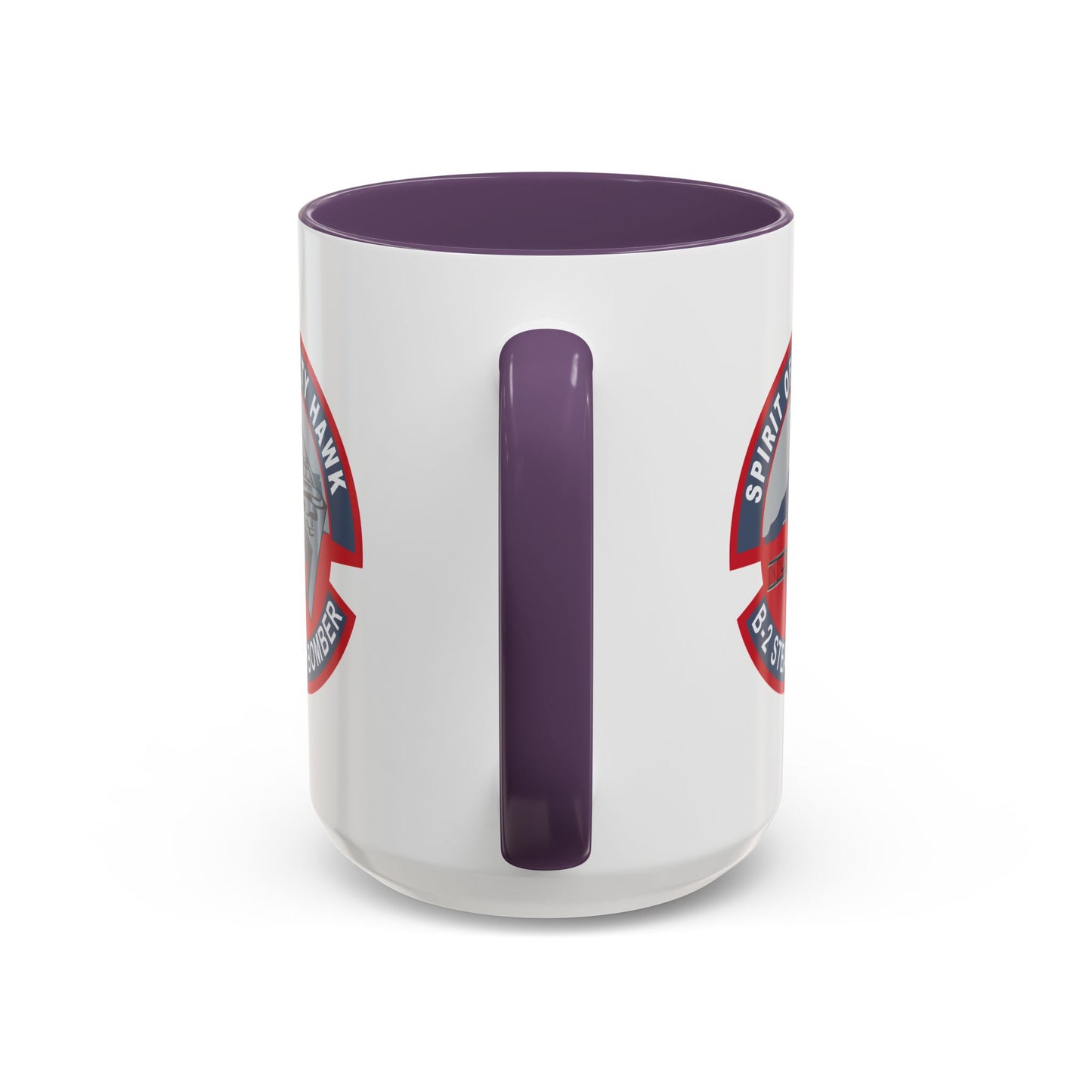 Accent Coffee Mug (11oz & 15oz) - USAF - B2 - Spirit of Kitty Hawk - Stealth Bomber wo txt X 300