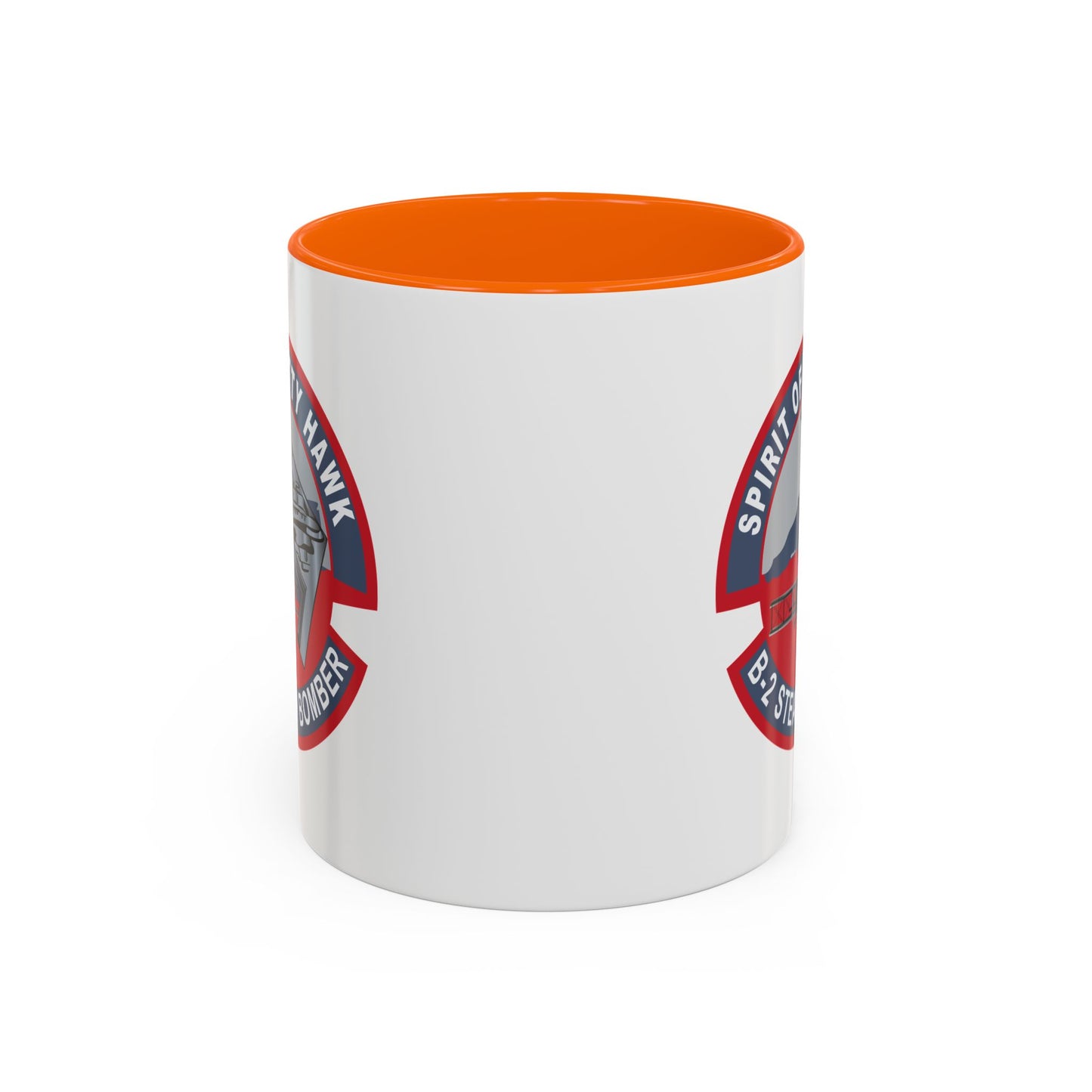 Accent Coffee Mug (11oz & 15oz) - USAF - B2 - Spirit of Kitty Hawk - Stealth Bomber wo txt X 300