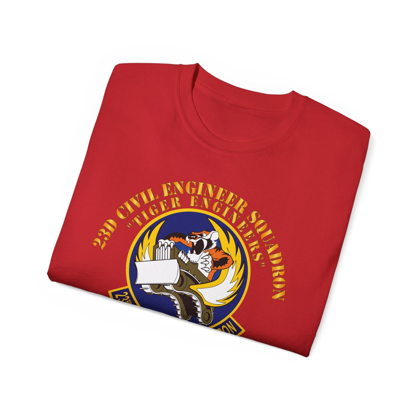 Unisex Ultra Cotton Tee - USAF - 23d Civil Engineer Squadron - Tiger Engineers - Moody AFB, GA