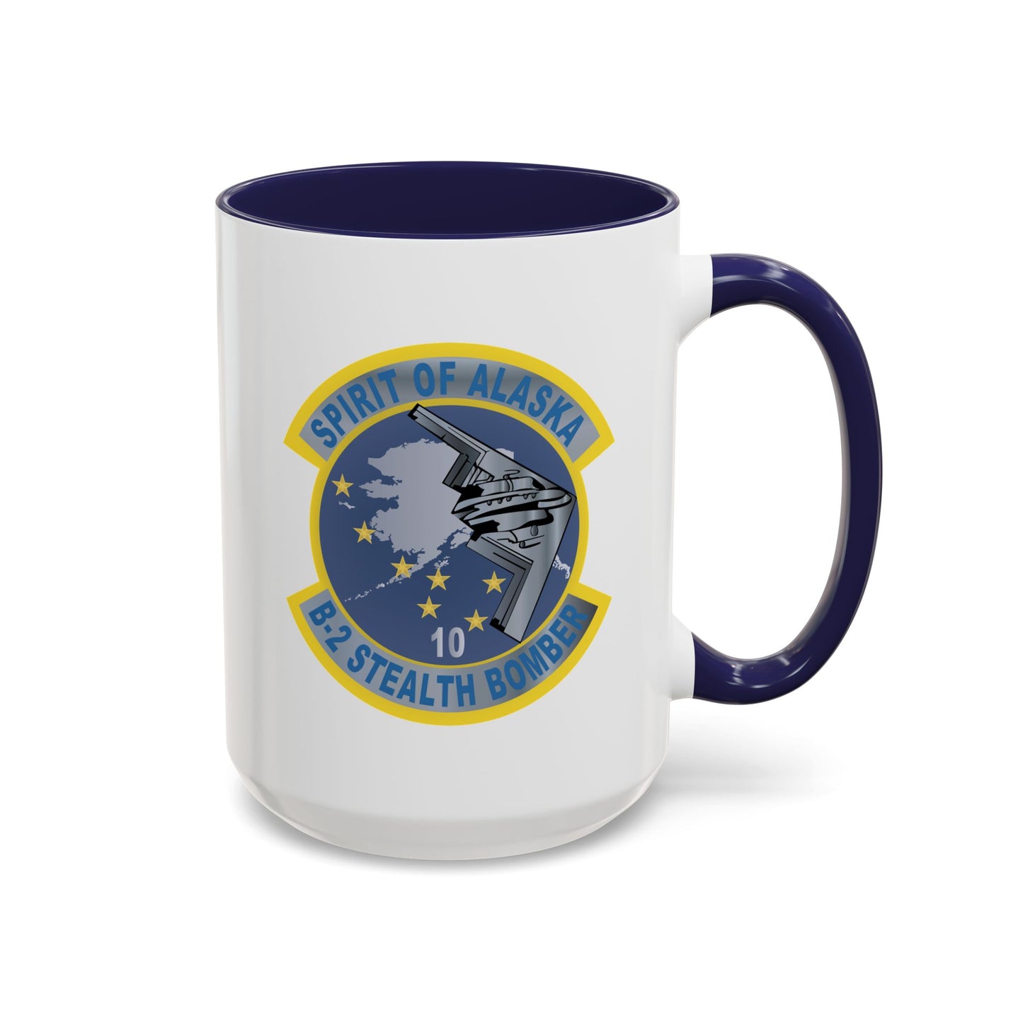 Accent Coffee Mug (11oz & 15oz) - USAF - B2 - Spirit of Alaska - Stealth Bomber wo txt X 300
