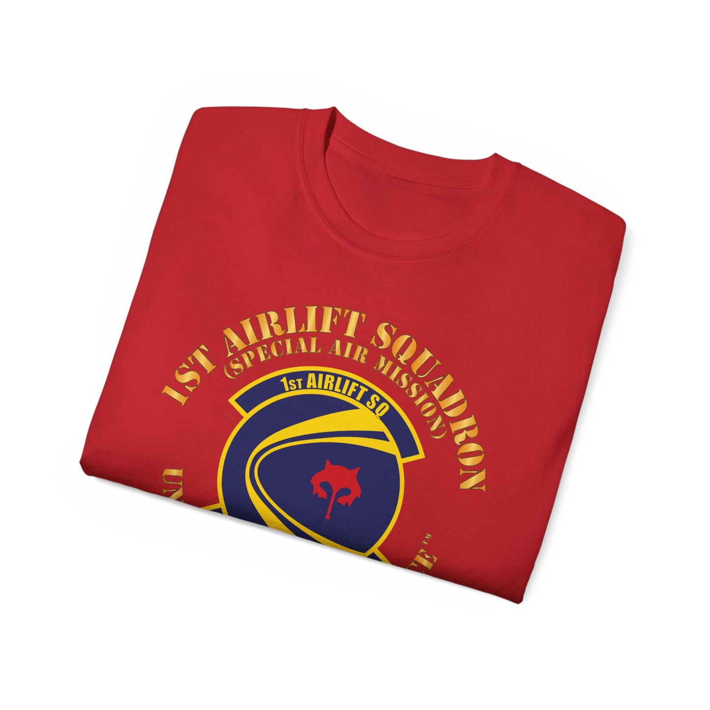 Unisex Ultra Cotton Tee - USAF - 1st Airlift Squadron X 300