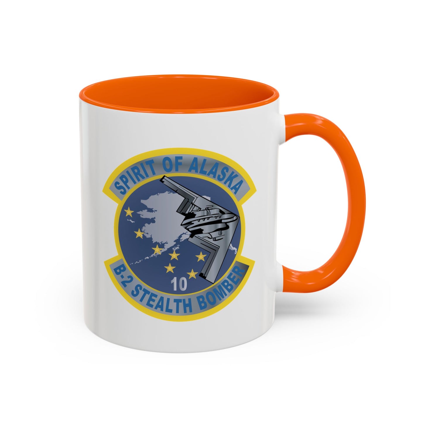 Accent Coffee Mug (11oz & 15oz) - USAF - B2 - Spirit of Alaska - Stealth Bomber wo txt X 300