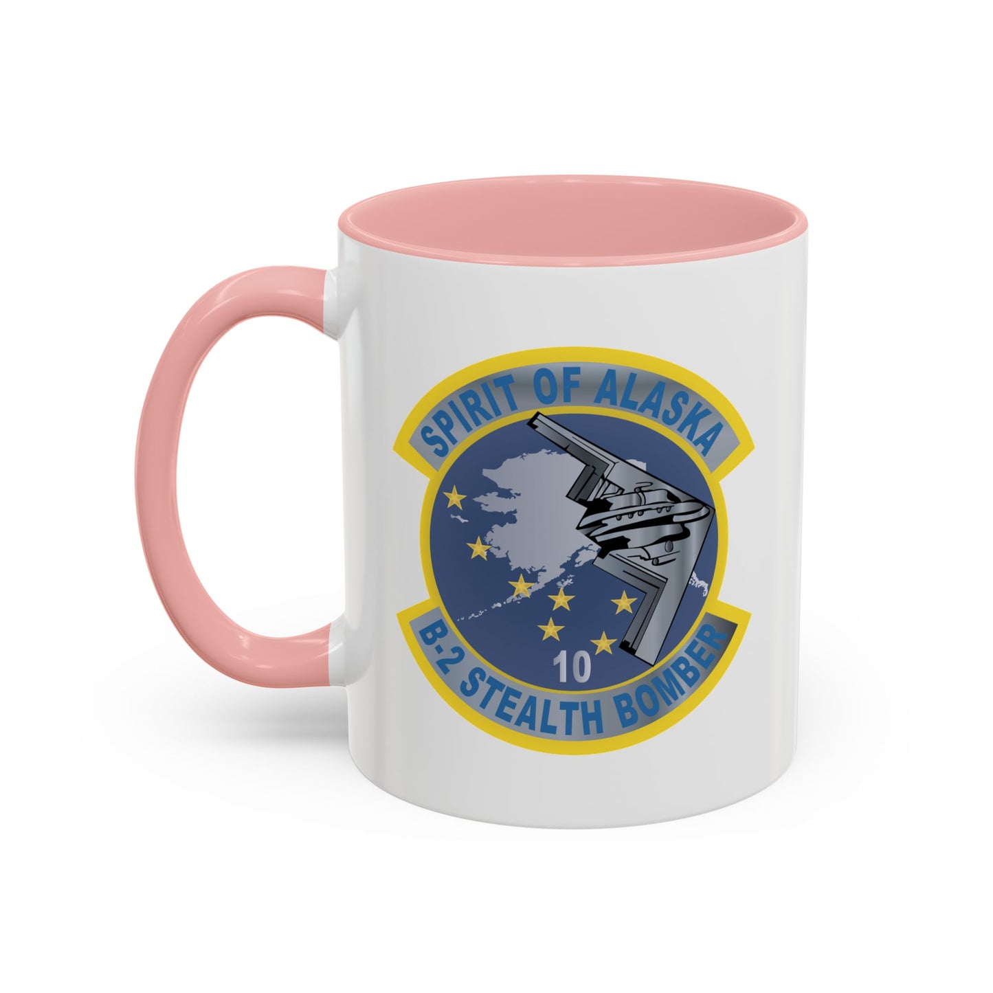 Accent Coffee Mug (11oz & 15oz) - USAF - B2 - Spirit of Alaska - Stealth Bomber wo txt X 300