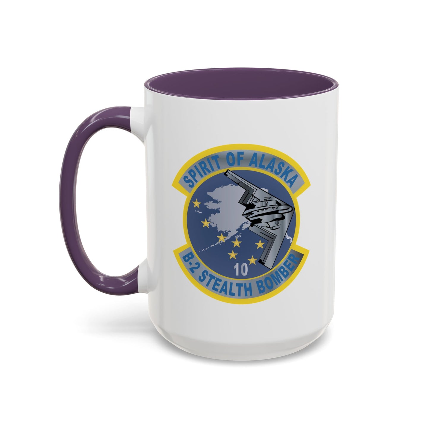Accent Coffee Mug (11oz & 15oz) - USAF - B2 - Spirit of Alaska - Stealth Bomber wo txt X 300