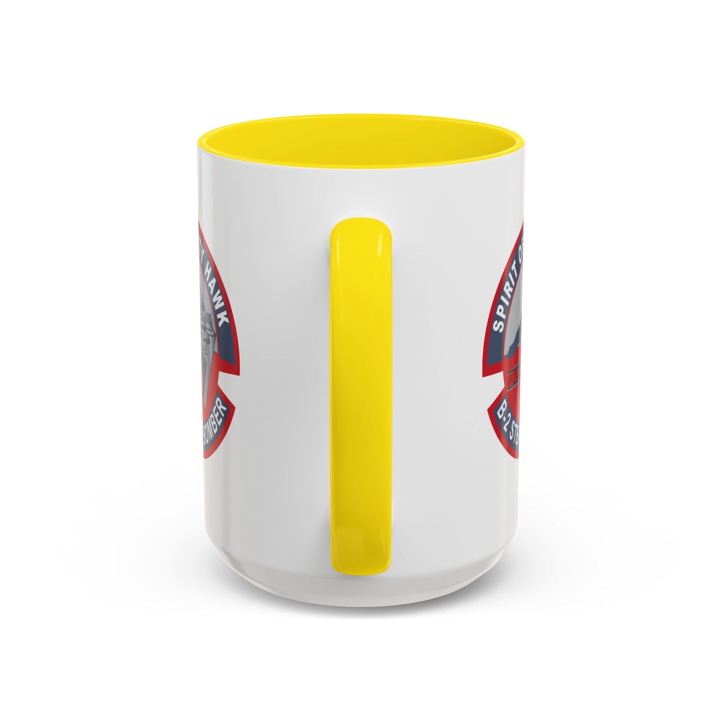 Accent Coffee Mug (11oz & 15oz) - USAF - B2 - Spirit of Kitty Hawk - Stealth Bomber wo txt X 300