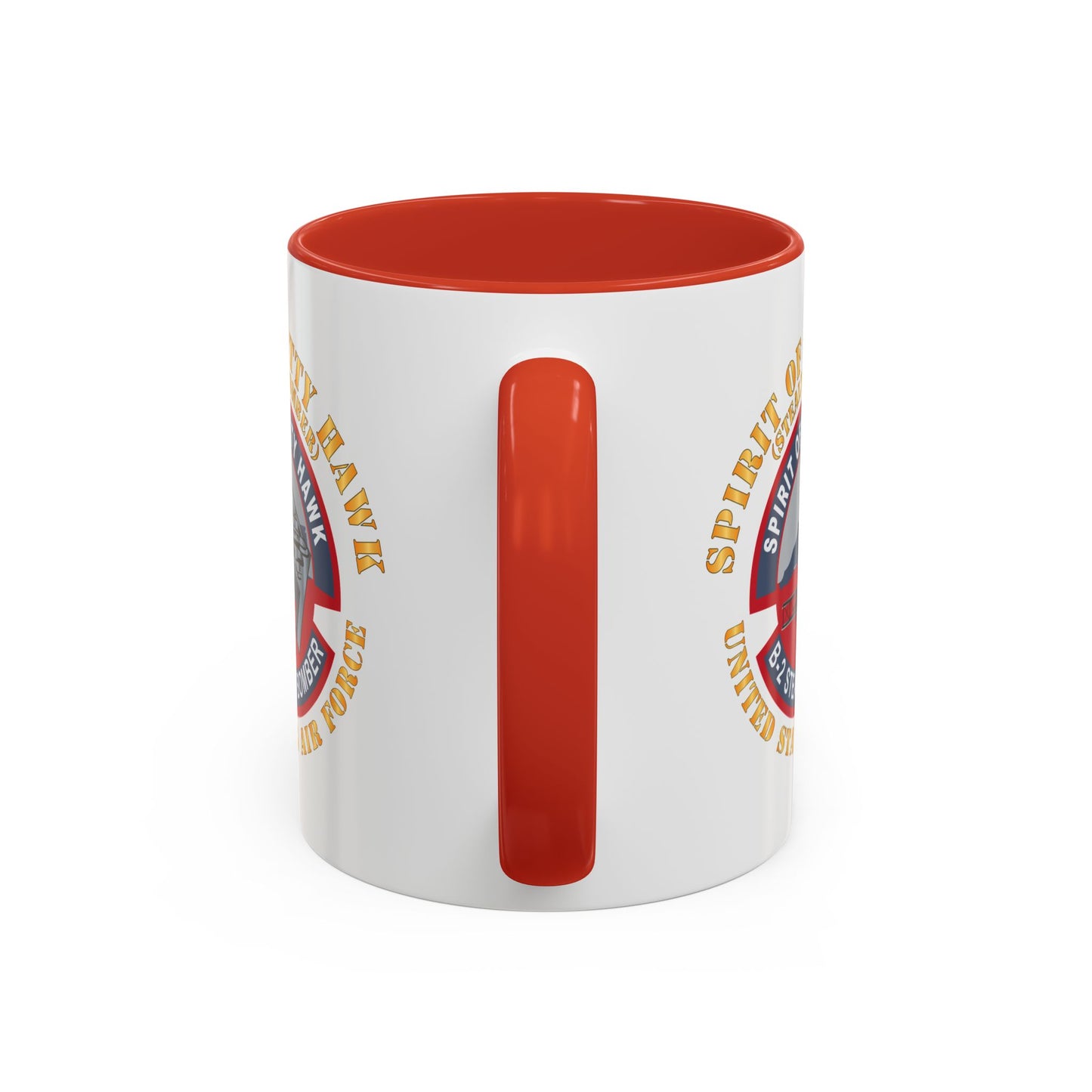 Accent Coffee Mug (11oz & 15oz) - USAF - B2 - Spirit of Kitty Hawk - Stealth Bomber X 300
