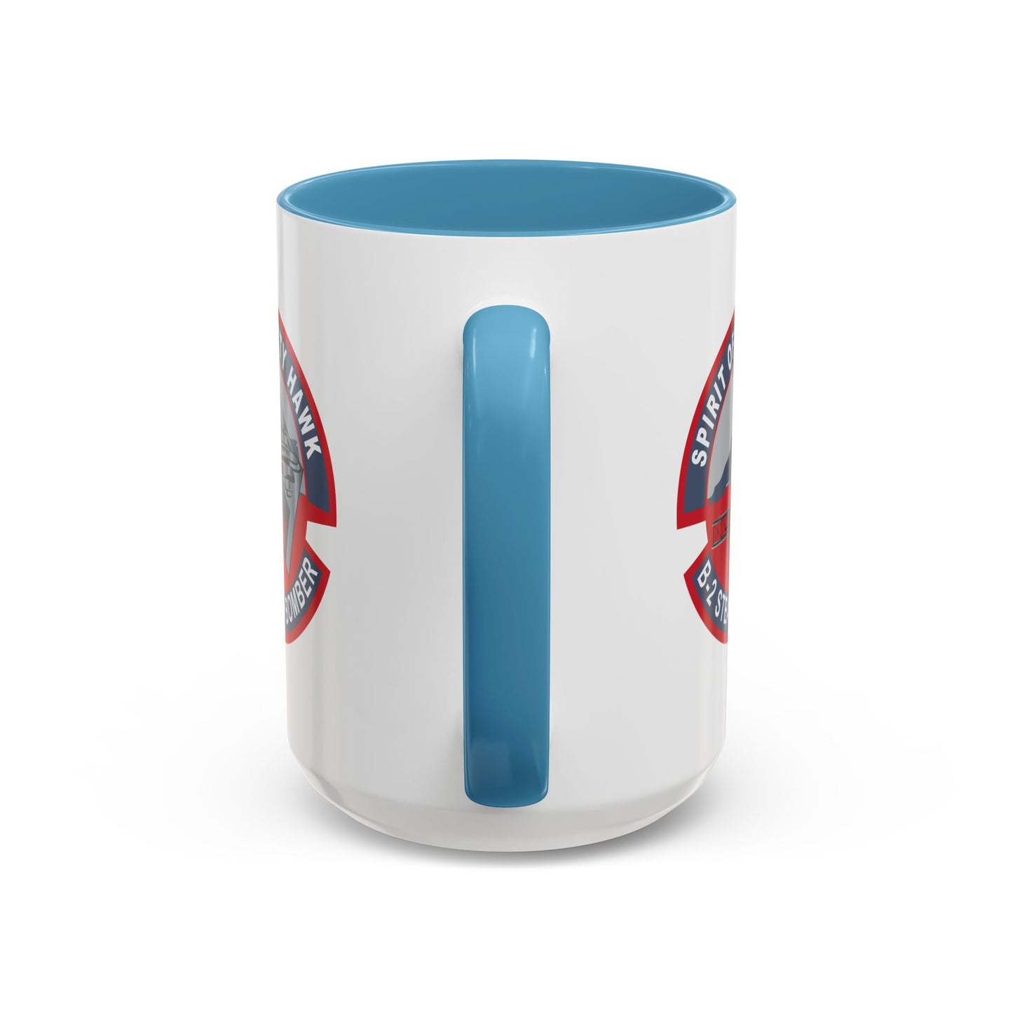 Accent Coffee Mug (11oz & 15oz) - USAF - B2 - Spirit of Kitty Hawk - Stealth Bomber wo txt X 300