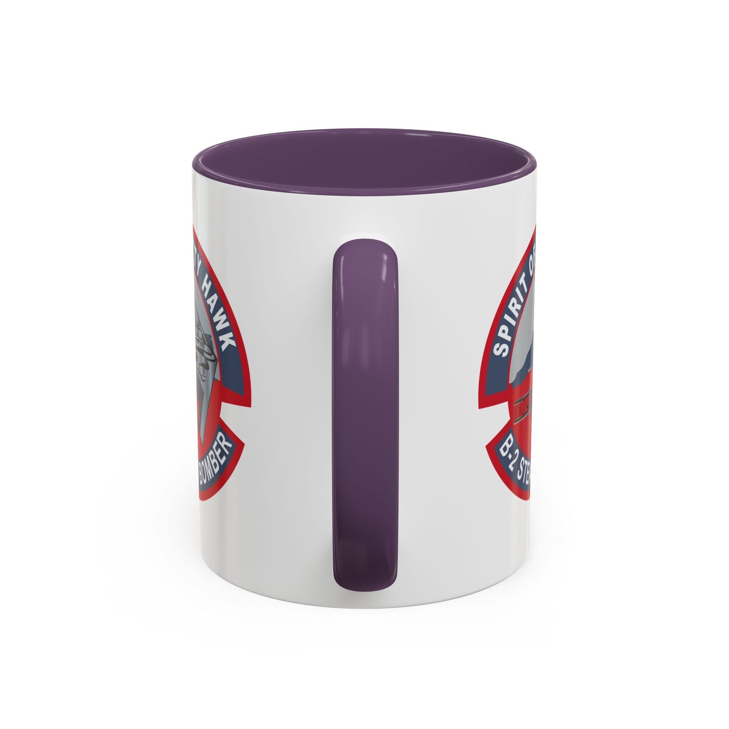 Accent Coffee Mug (11oz & 15oz) - USAF - B2 - Spirit of Kitty Hawk - Stealth Bomber wo txt X 300