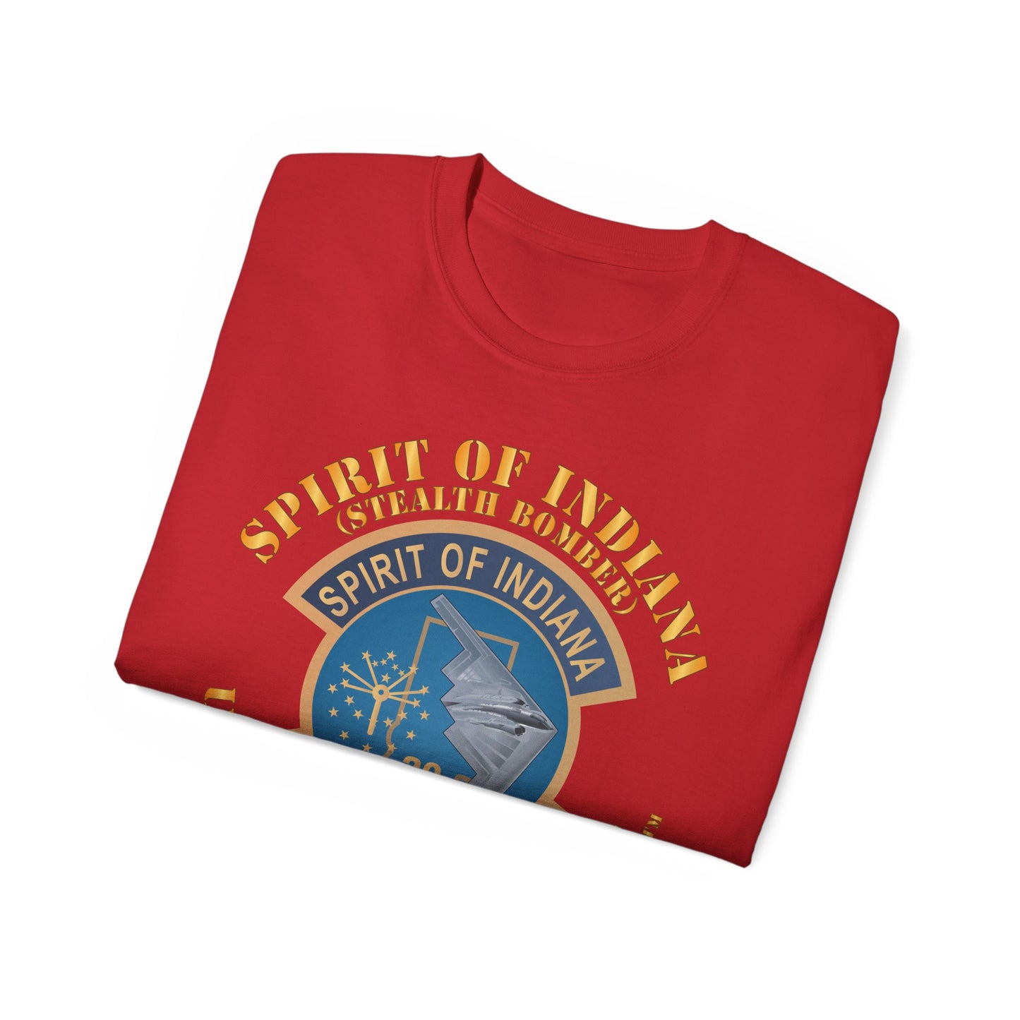Unisex Ultra Cotton Tee - USAF - B2 - Spirit of Indiana - Stealth Bomber X 300