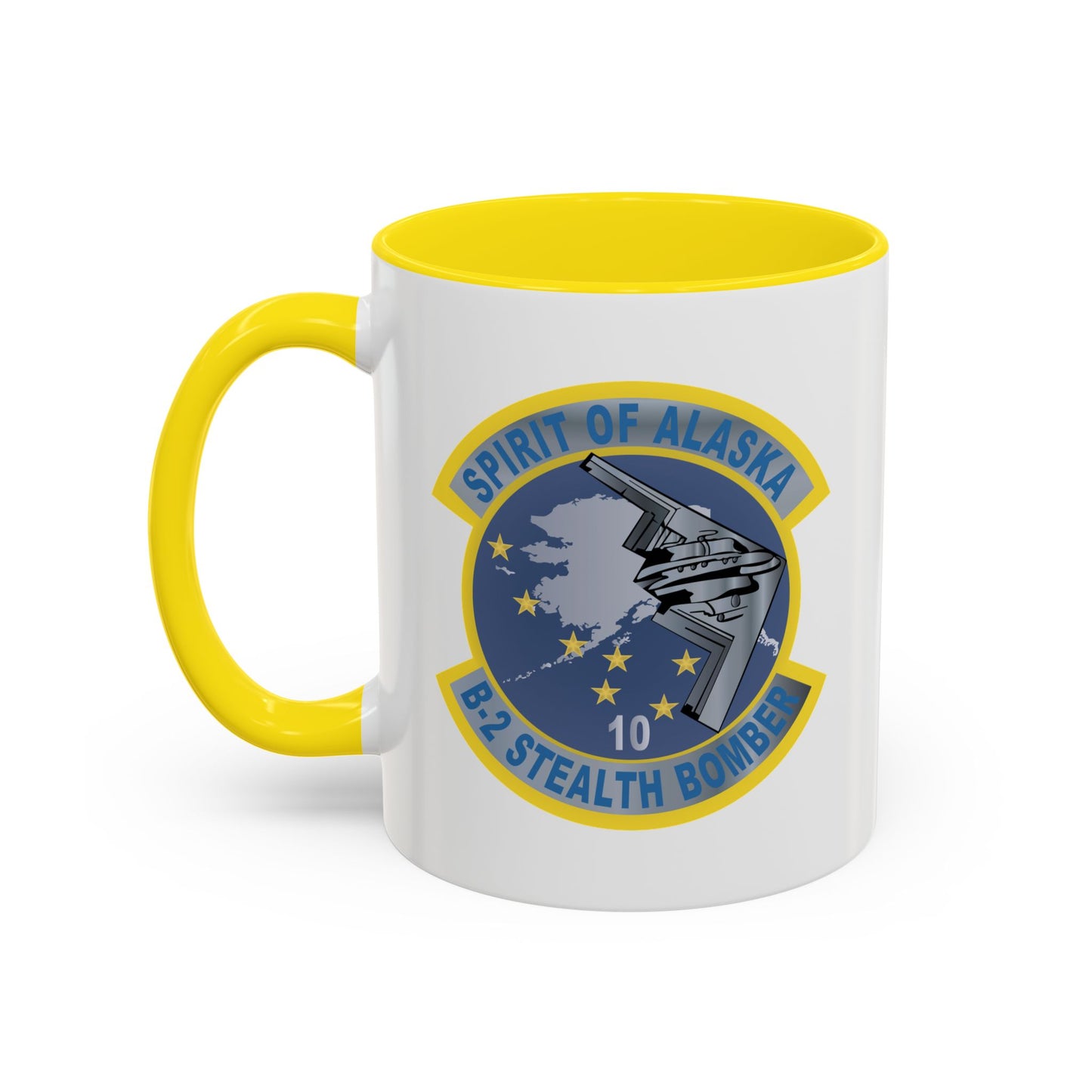 Accent Coffee Mug (11oz & 15oz) - USAF - B2 - Spirit of Alaska - Stealth Bomber wo txt X 300