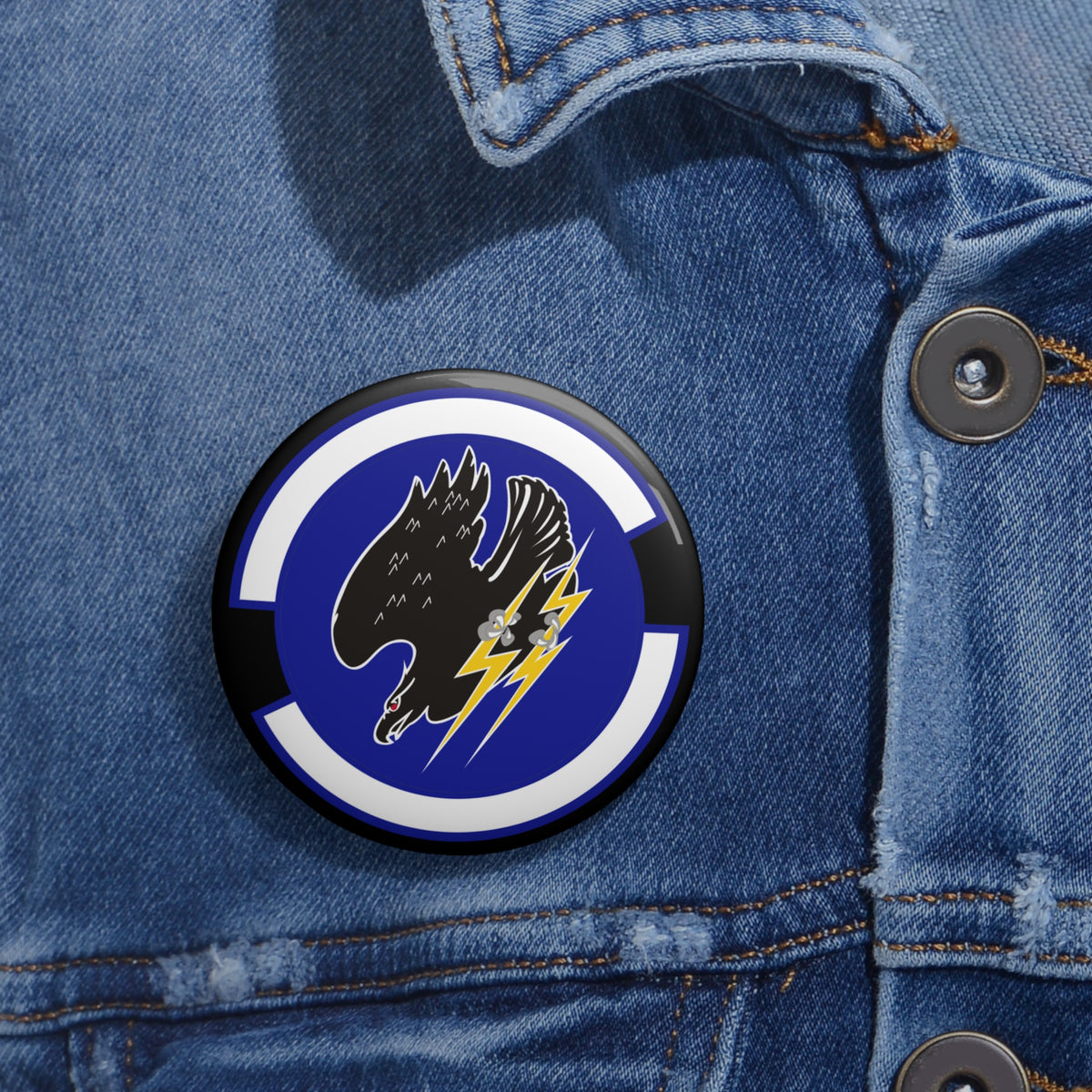 Custom Pin Button - USAF - 9th Space Operations Squadron wo txt X 300