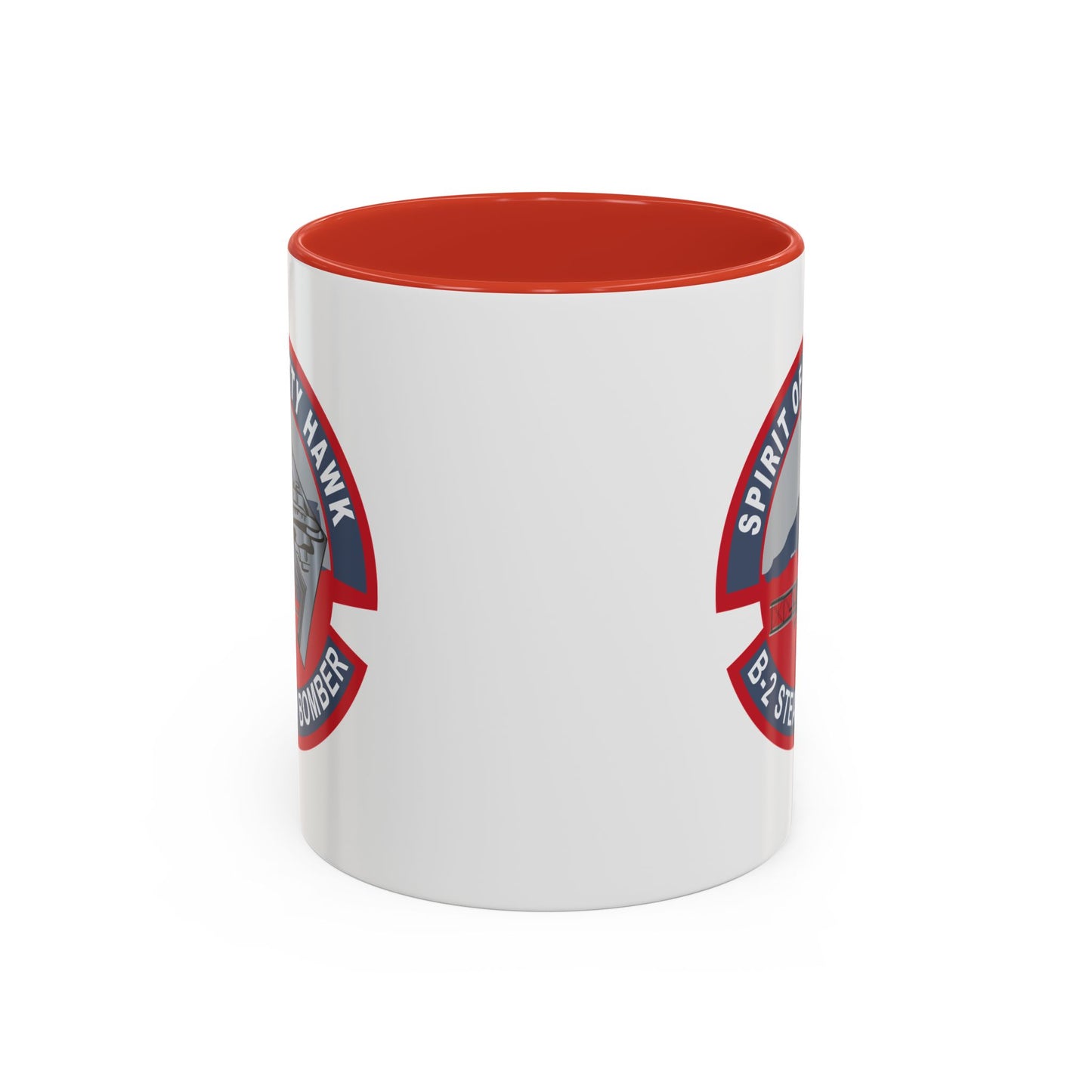Accent Coffee Mug (11oz & 15oz) - USAF - B2 - Spirit of Kitty Hawk - Stealth Bomber wo txt X 300