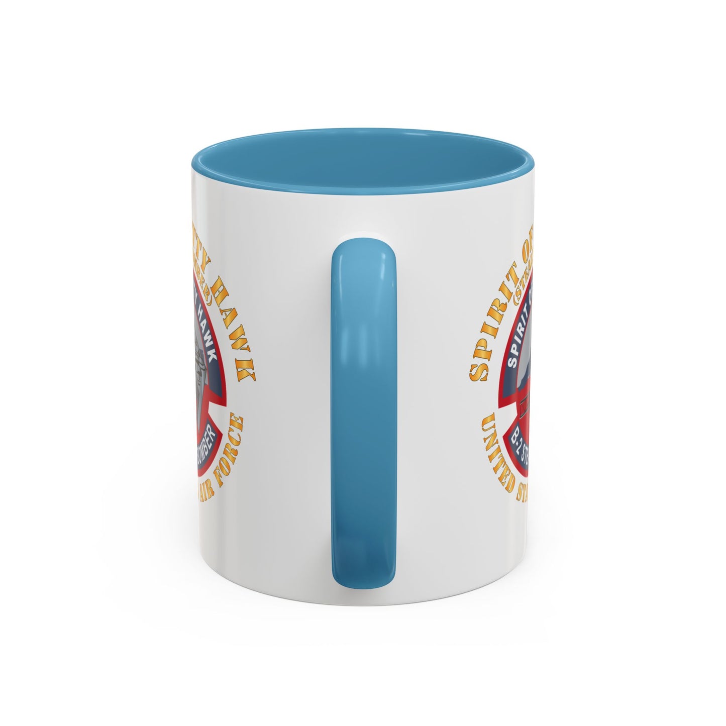 Accent Coffee Mug (11oz & 15oz) - USAF - B2 - Spirit of Kitty Hawk - Stealth Bomber X 300