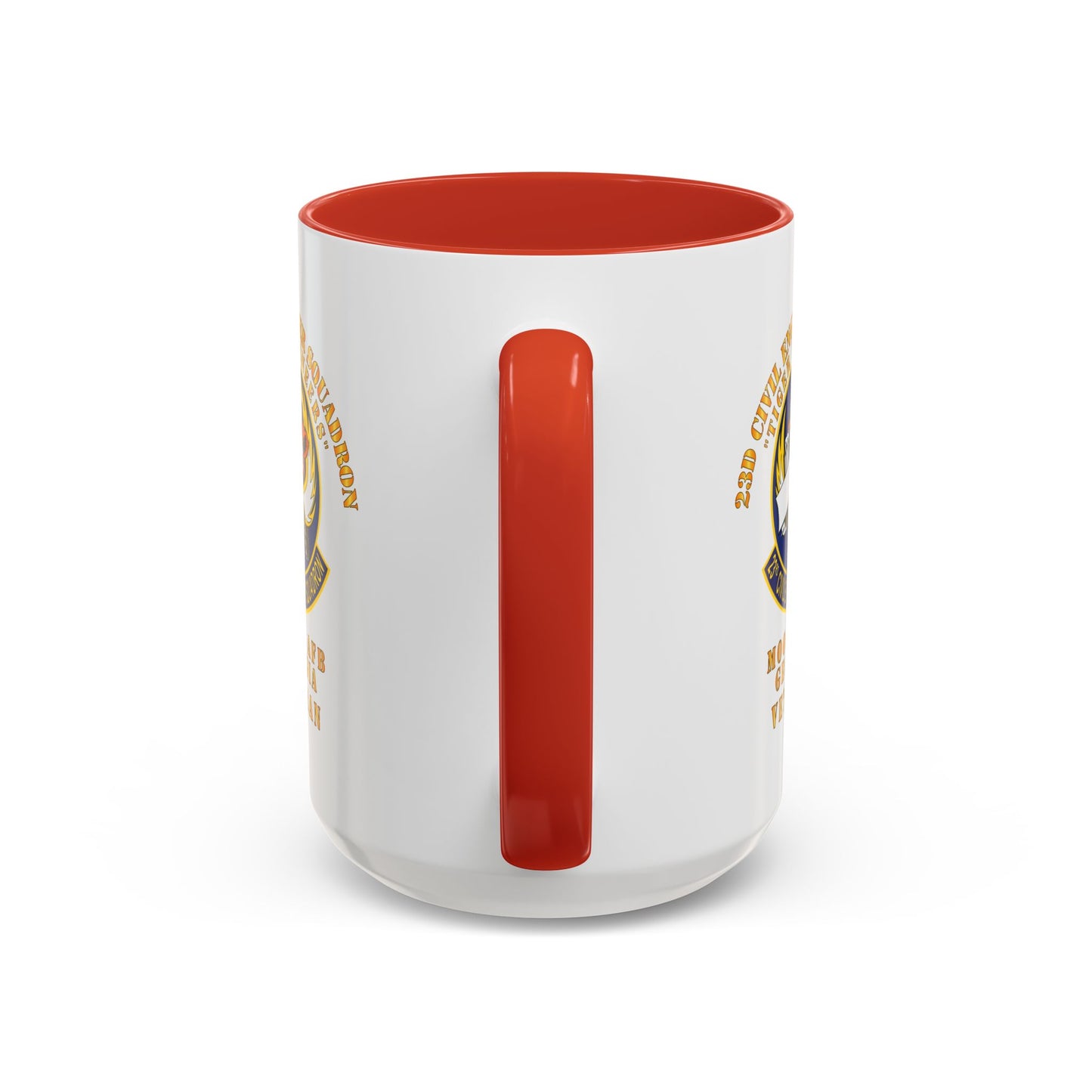 Accent Coffee Mug (11oz & 15oz) - USAF - 23d Civil Engineer Squadron - Tiger Engineers - Moody AFB, GA