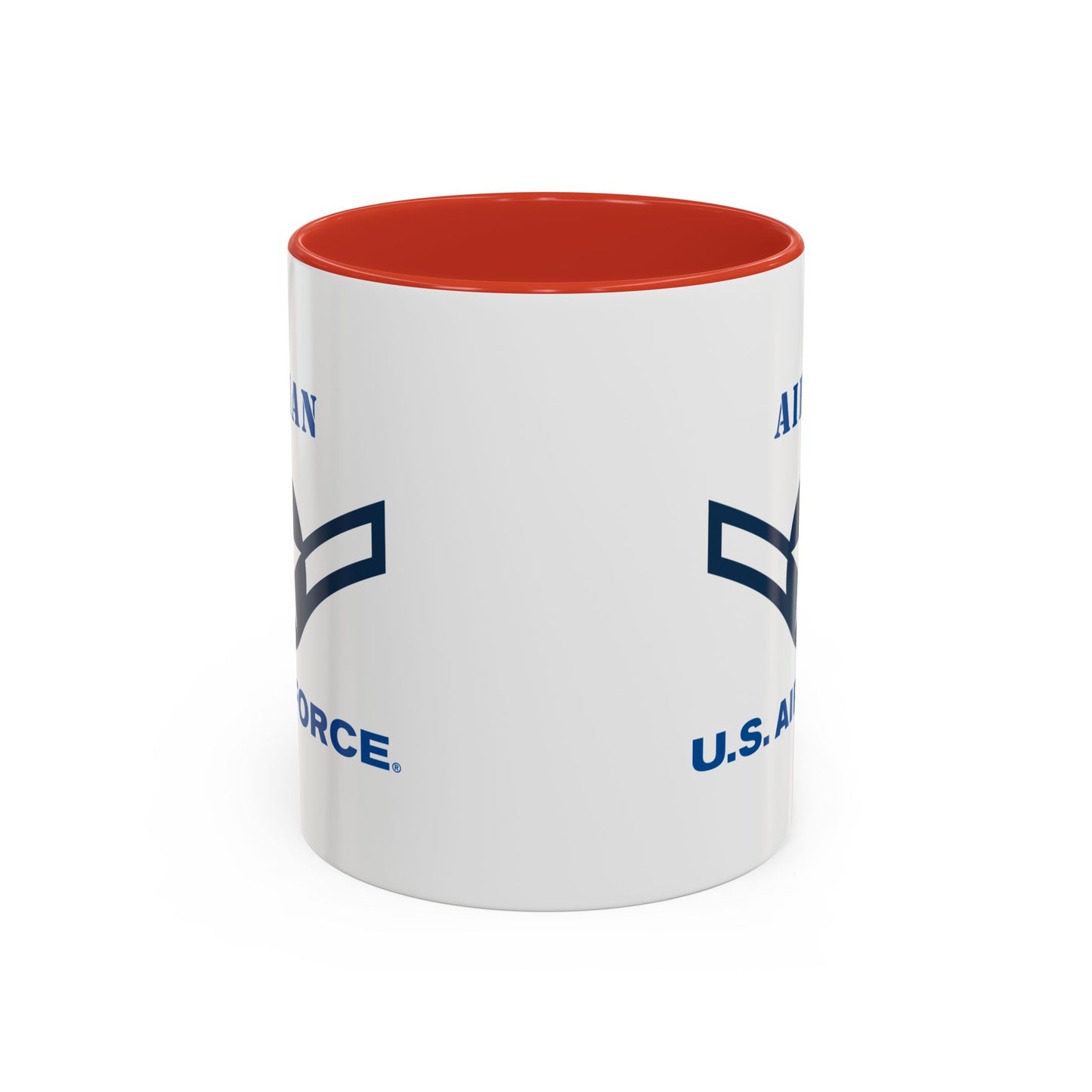 Accent Coffee Mug (11oz & 15oz) - USAF - Airman (E2) - 2020 - US Air Force w Text X 300