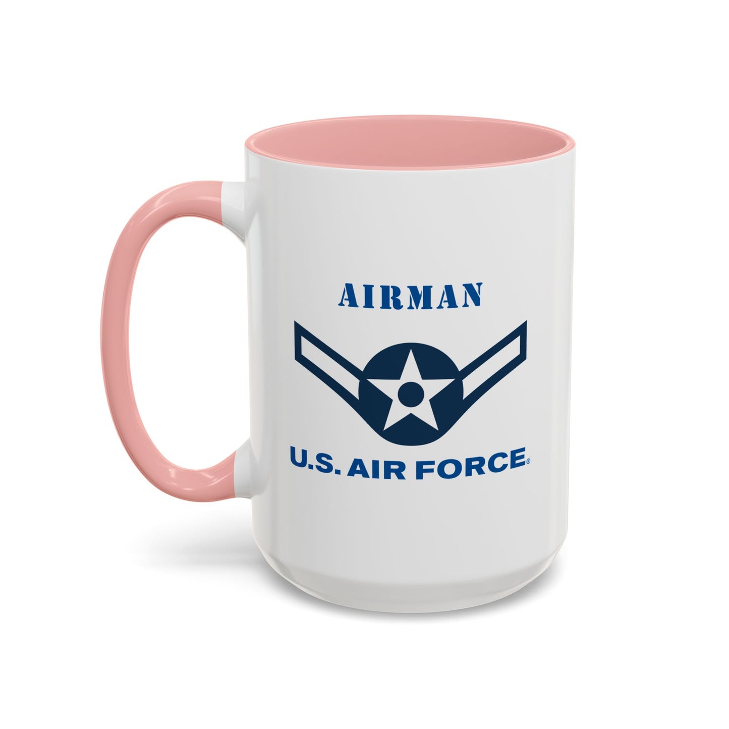 Accent Coffee Mug (11oz & 15oz) - USAF - Airman (E2) - 2020 - US Air Force w Text X 300