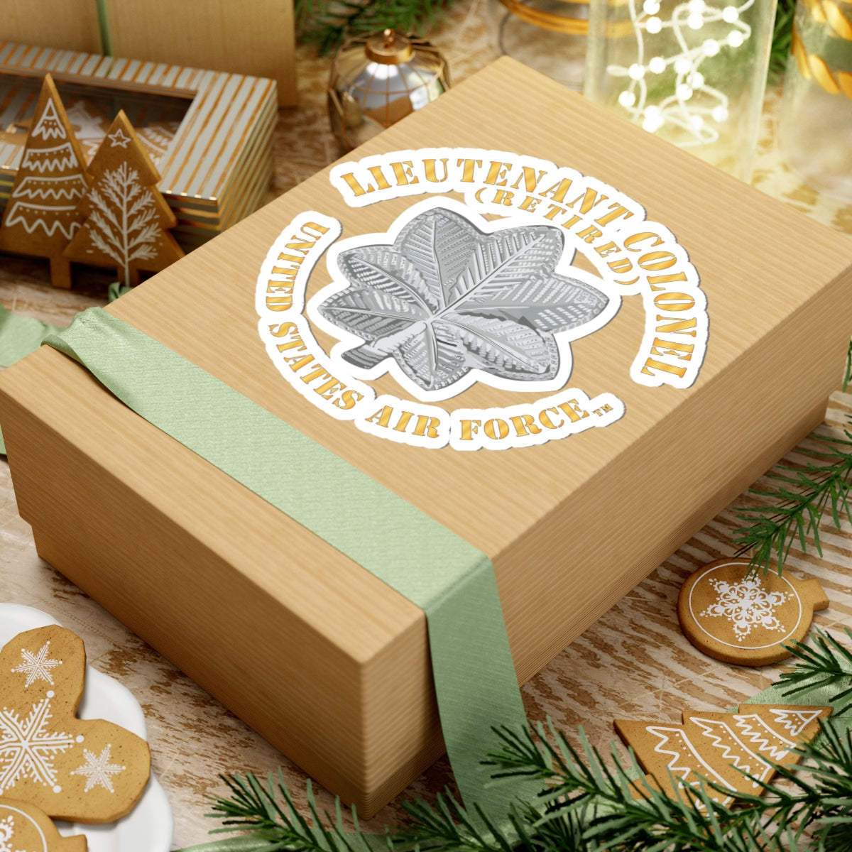 Kiss-Cut Stickers - USAF - Lieutenant Colonel - LTC - Retired - TM X 300