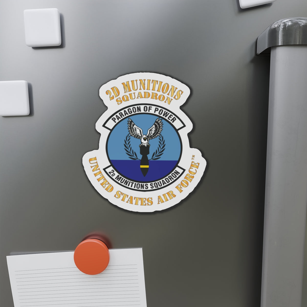 Die-Cut Magnet - USAF - 2nd Munitions Squadron