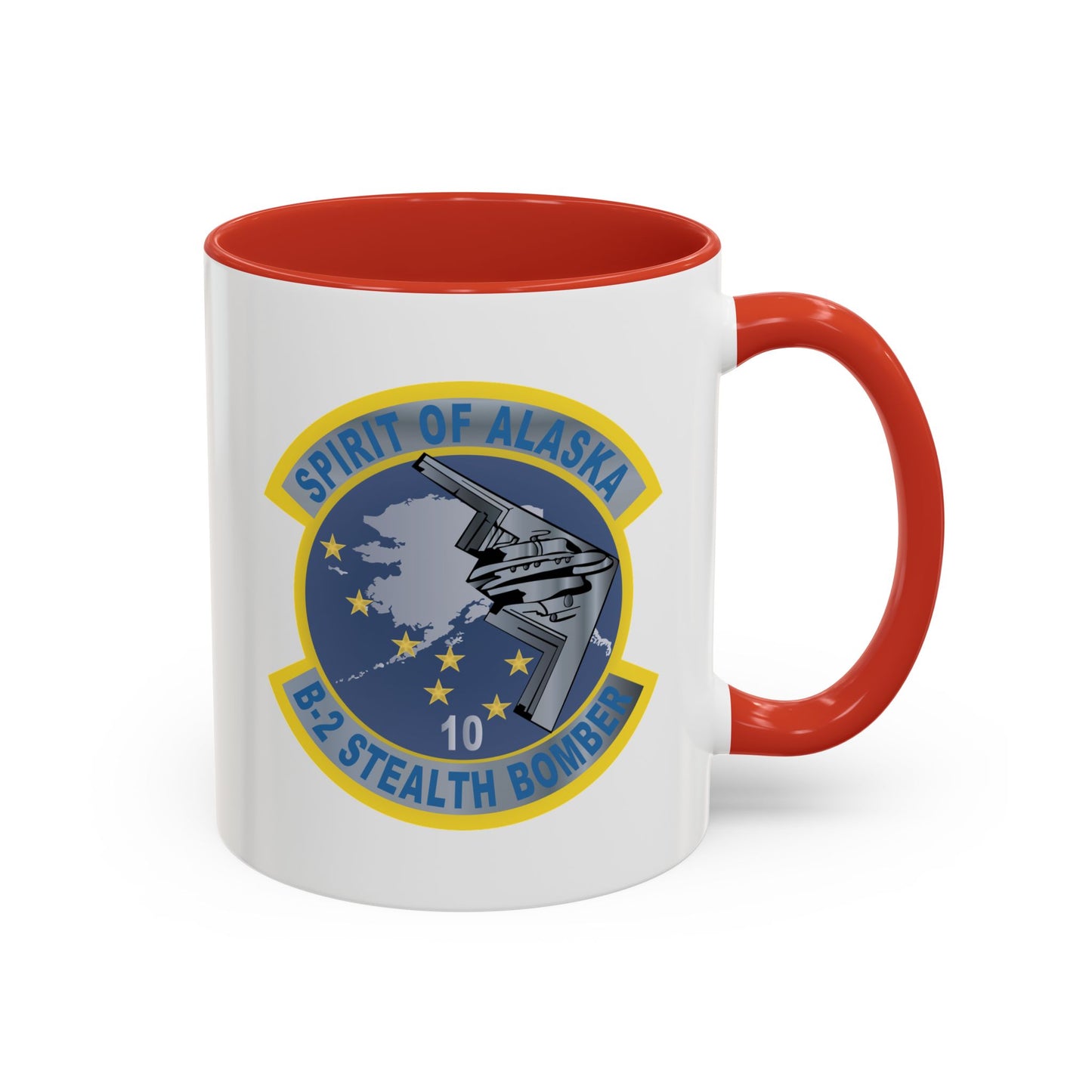 Accent Coffee Mug (11oz & 15oz) - USAF - B2 - Spirit of Alaska - Stealth Bomber wo txt X 300